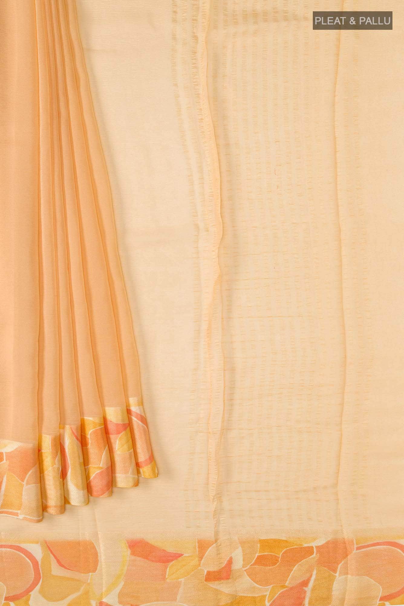 Sandal Mysore Chiffon Saree - Image 2