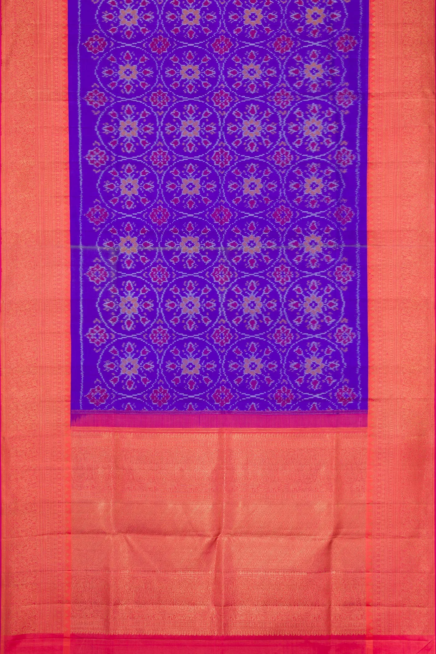 Violet Kanjivaram Silk Saree - Image 6