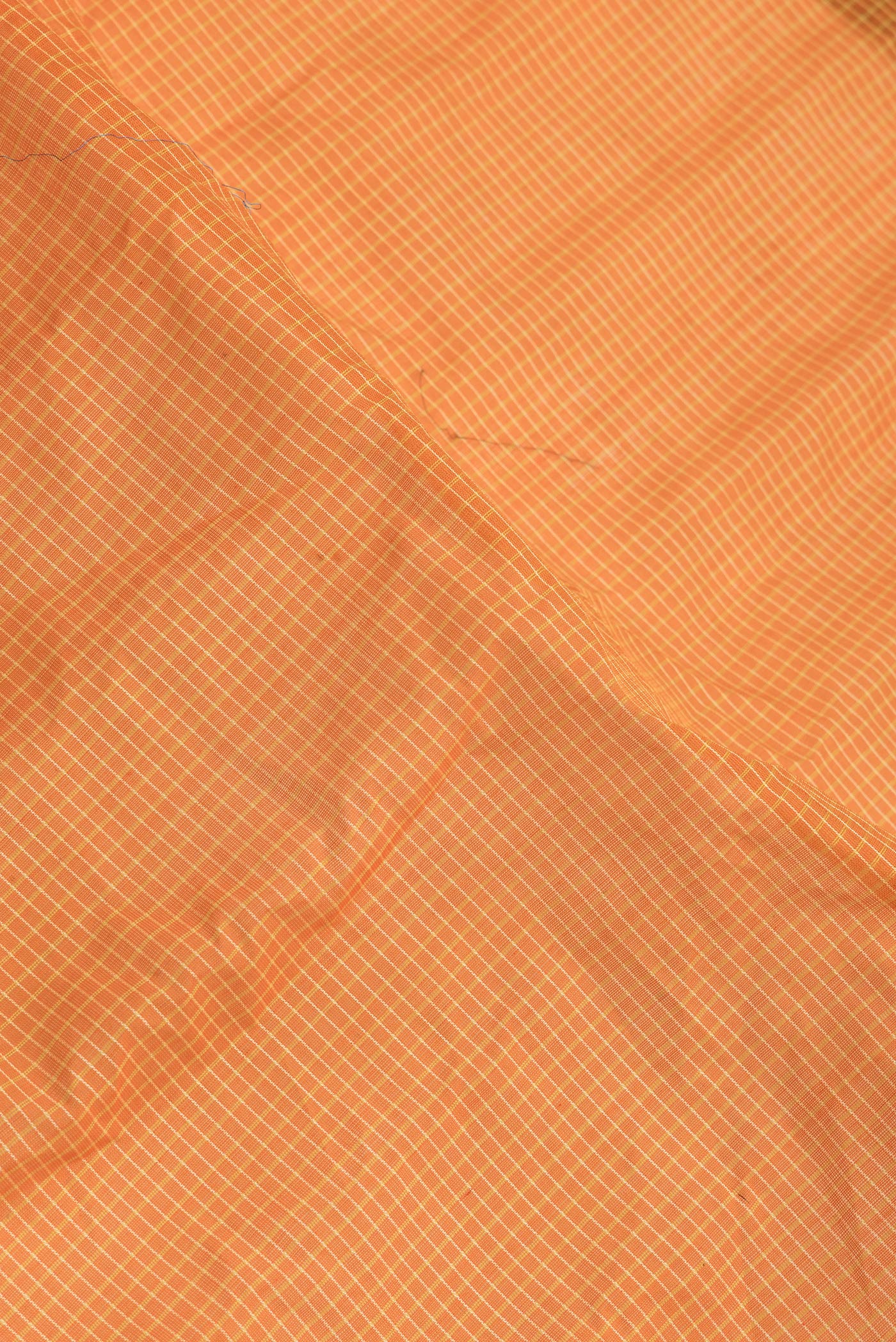 Orange Gadwal cotton Saree - Image 2