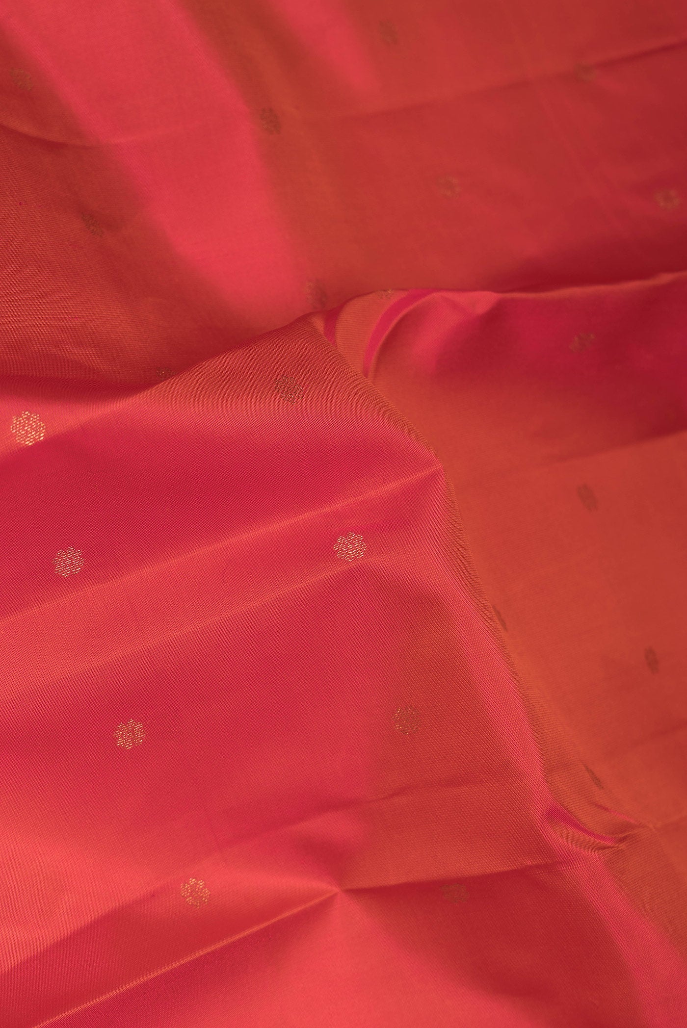 Orange Kanchipuram Silk Saree - Image 2