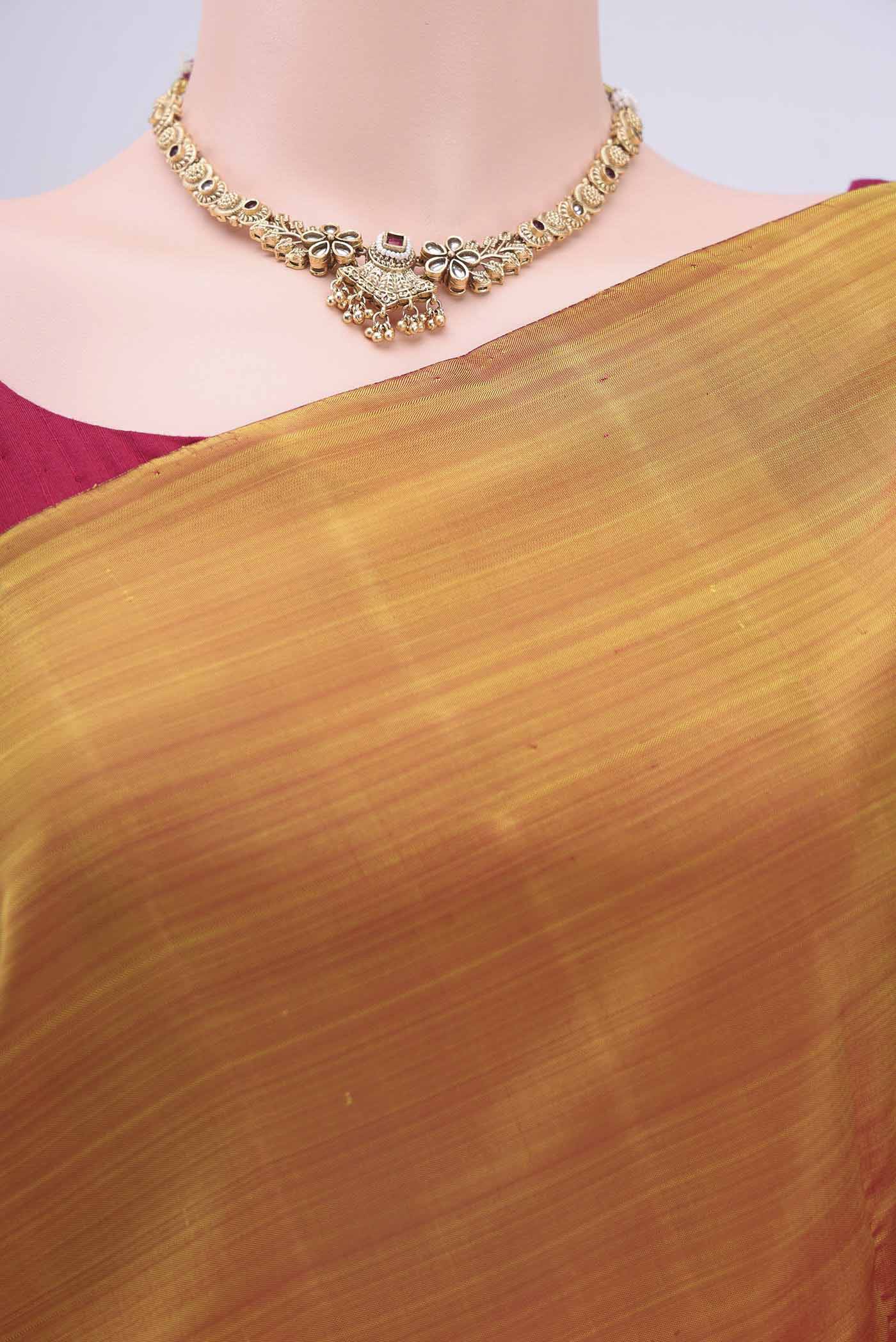Multi Color Kanchipuram Silk Saree - Image 2