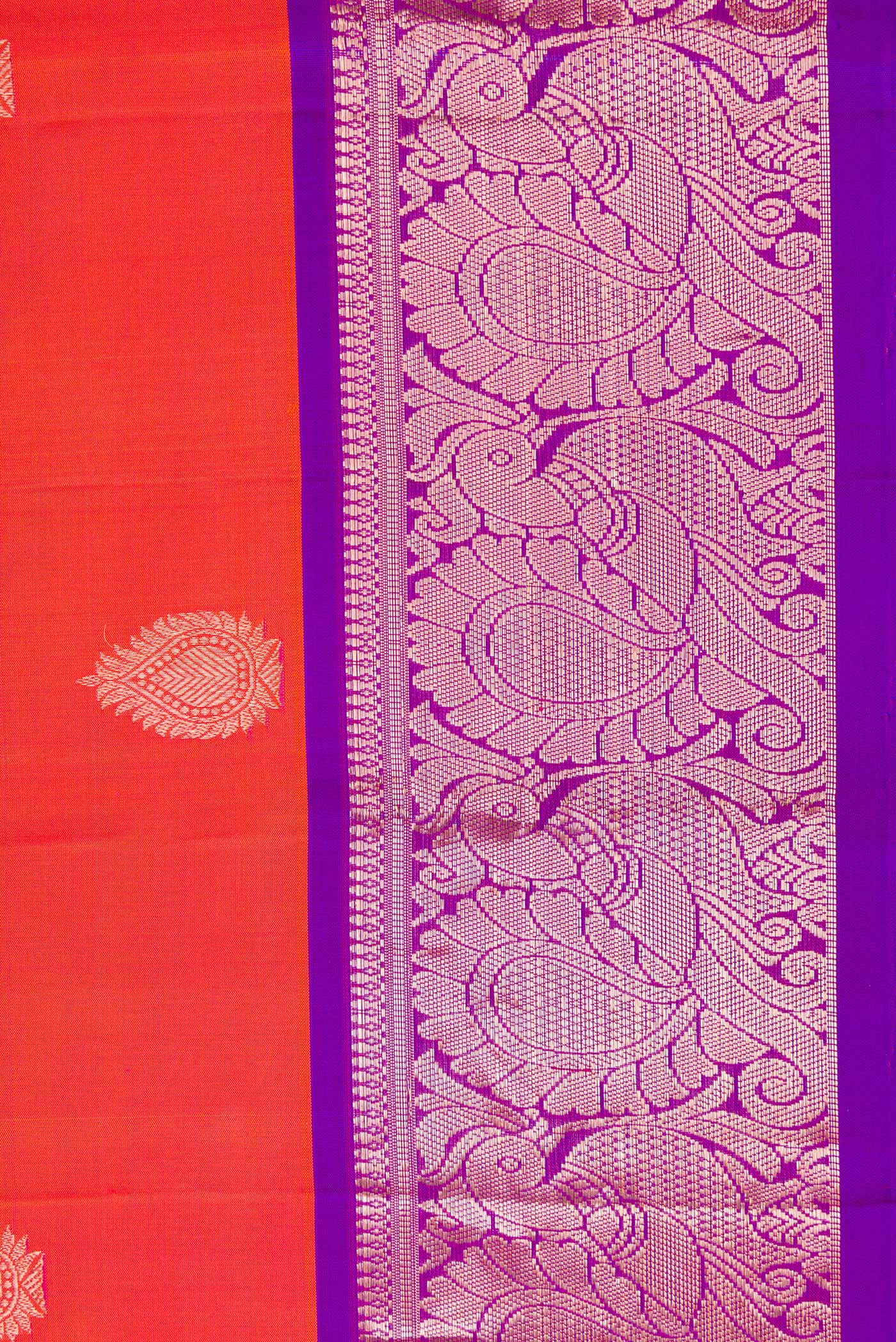 Red Kanjivaram Silk Saree - Image 3