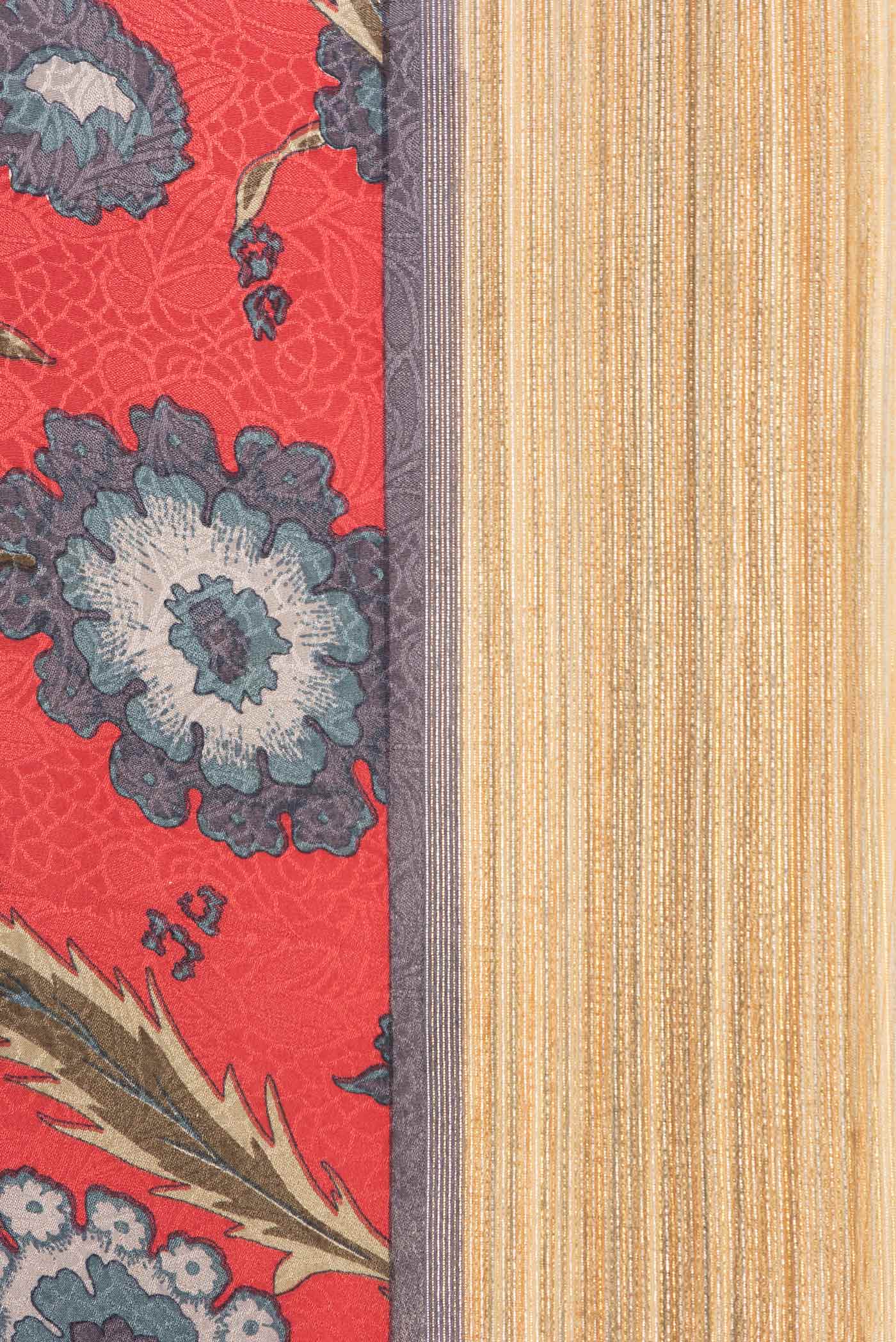 Orange Mysore Crepe Saree - Image 3