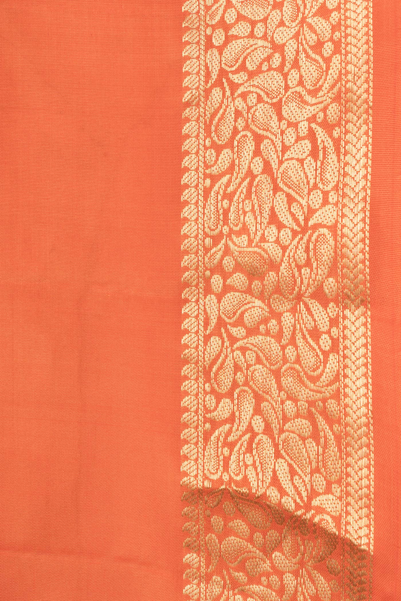 Orange Soft Silk Saree - Image 3