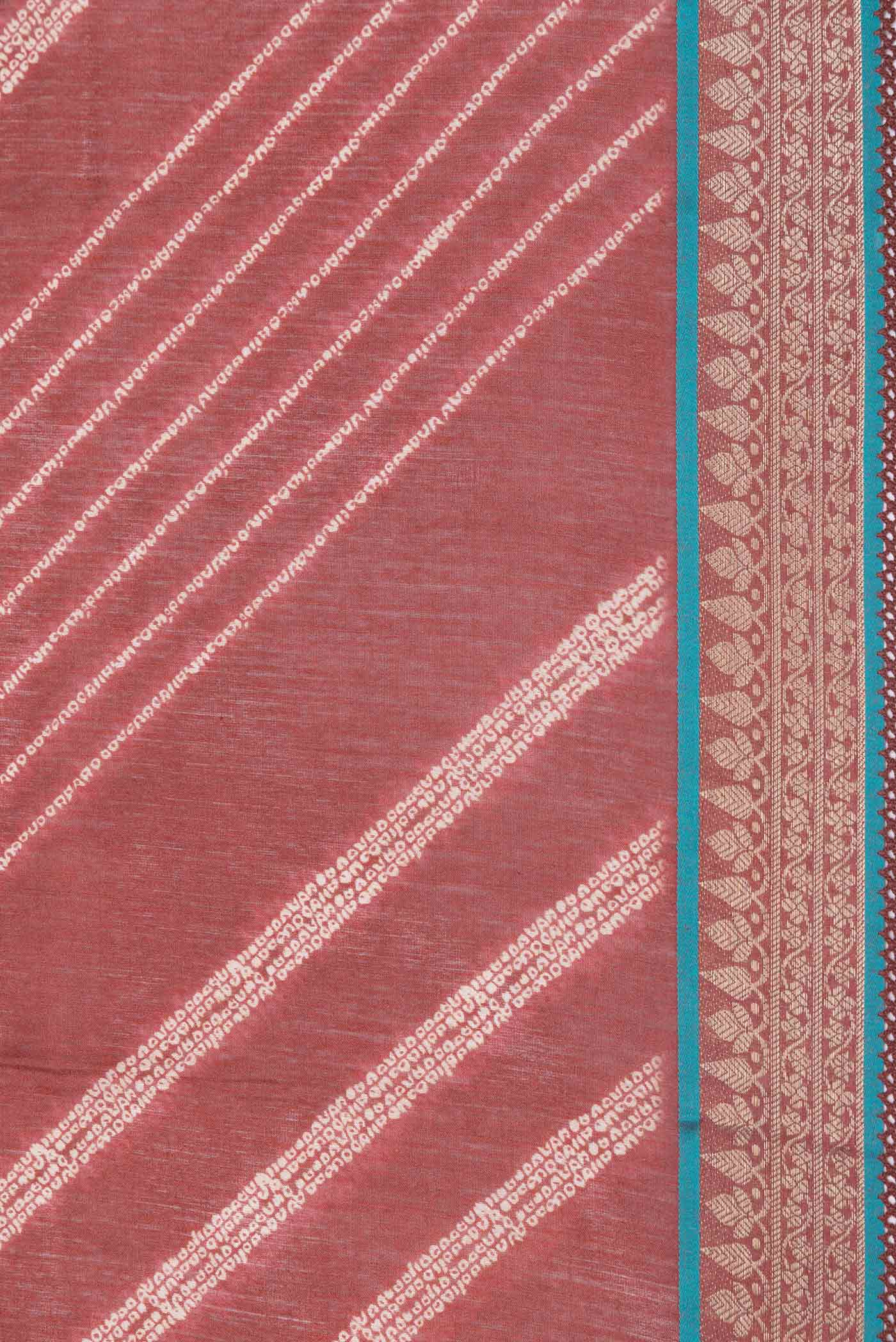 Brown Tussar Silk Saree - Image 3