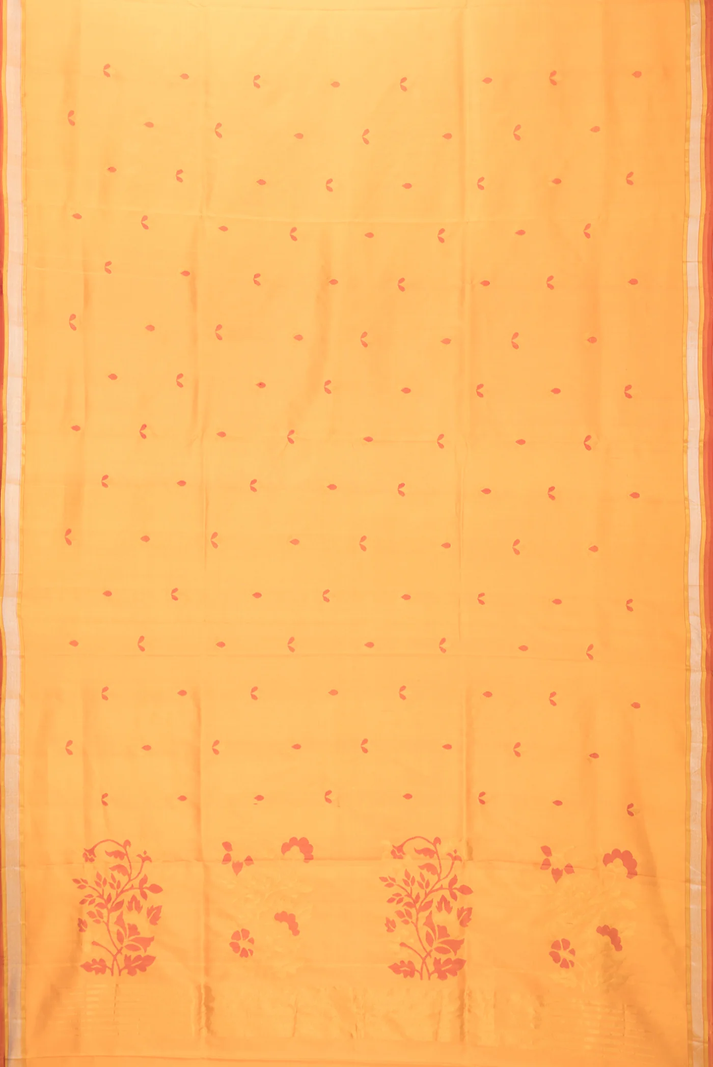 Orange Uppada Silk Saree - Image 6