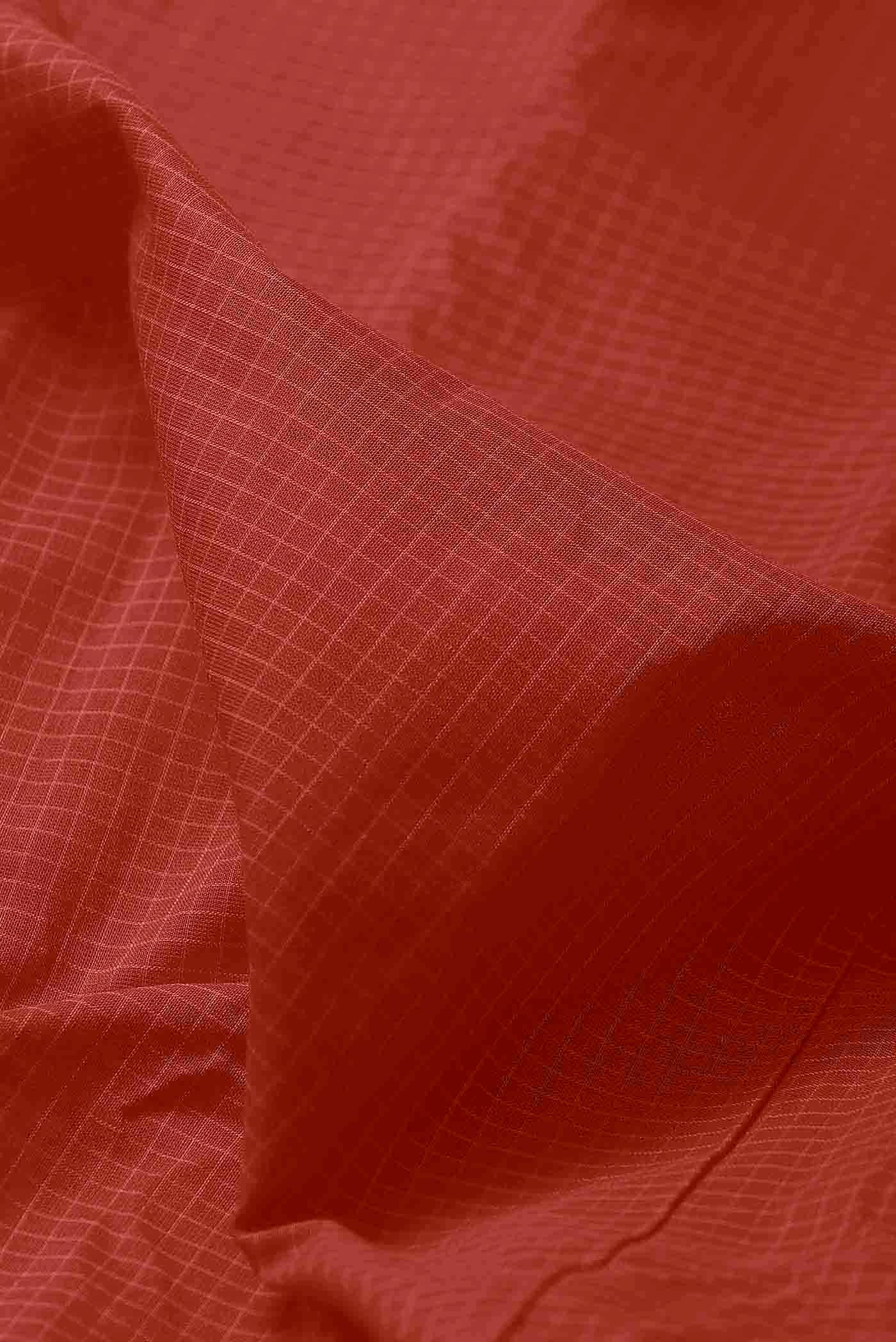 Orange Gadwal cotton Saree - Image 3