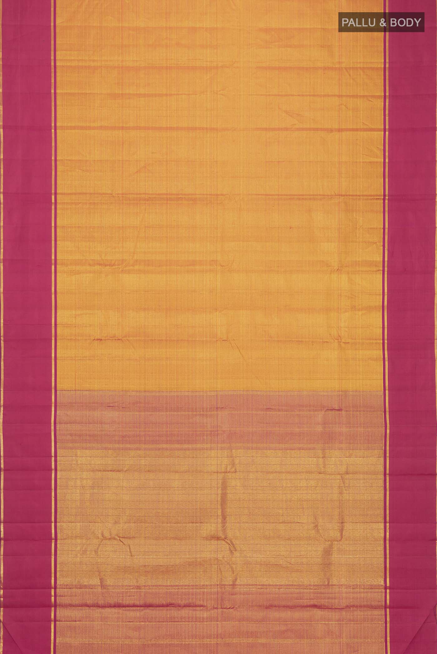 Orange Kanjivaram Silk Saree - Image 6