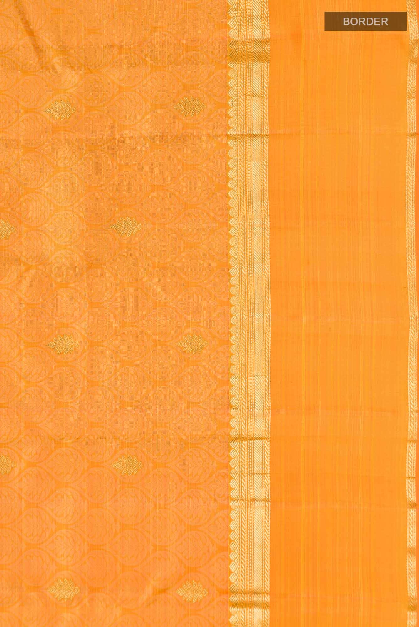 Yellow Kanjivaram Silk Saree - Image 5