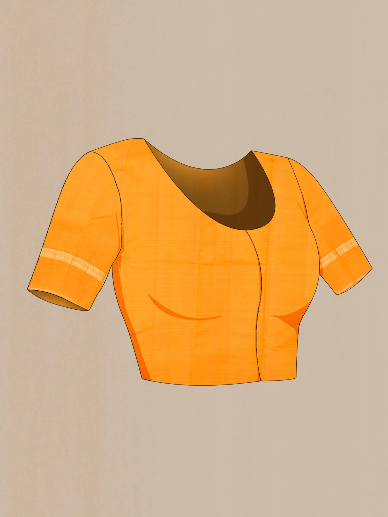 Yellow Kanjivaram Silk Saree - Image 6