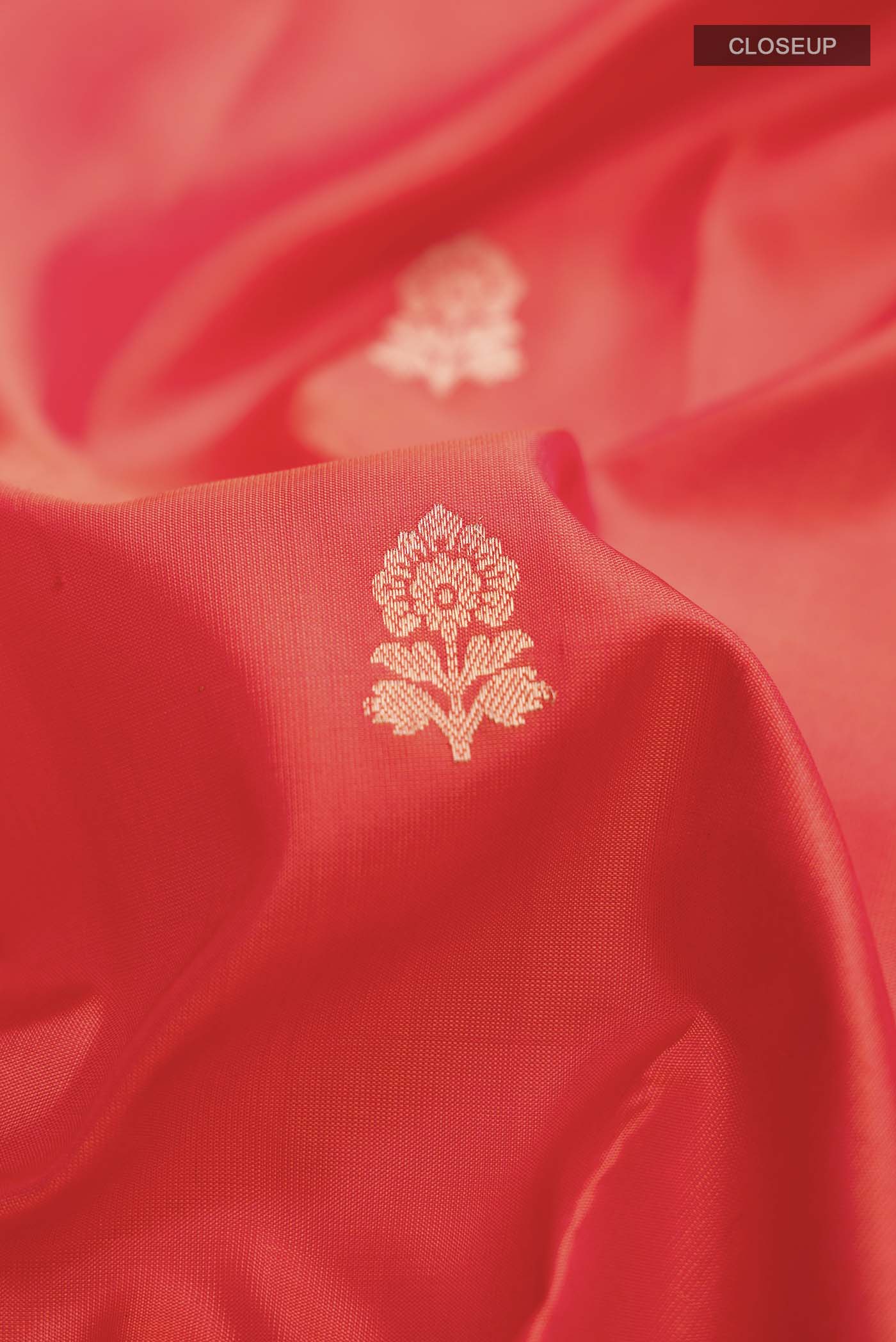 Orange Soft Silk Saree - Image 2