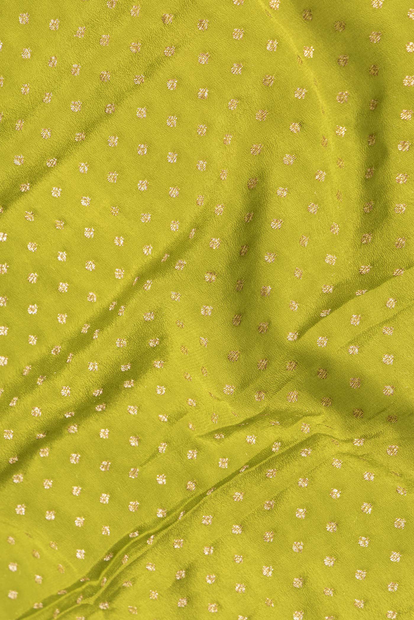 Mehandi Green Banarasi Georgette Saree - Image 2