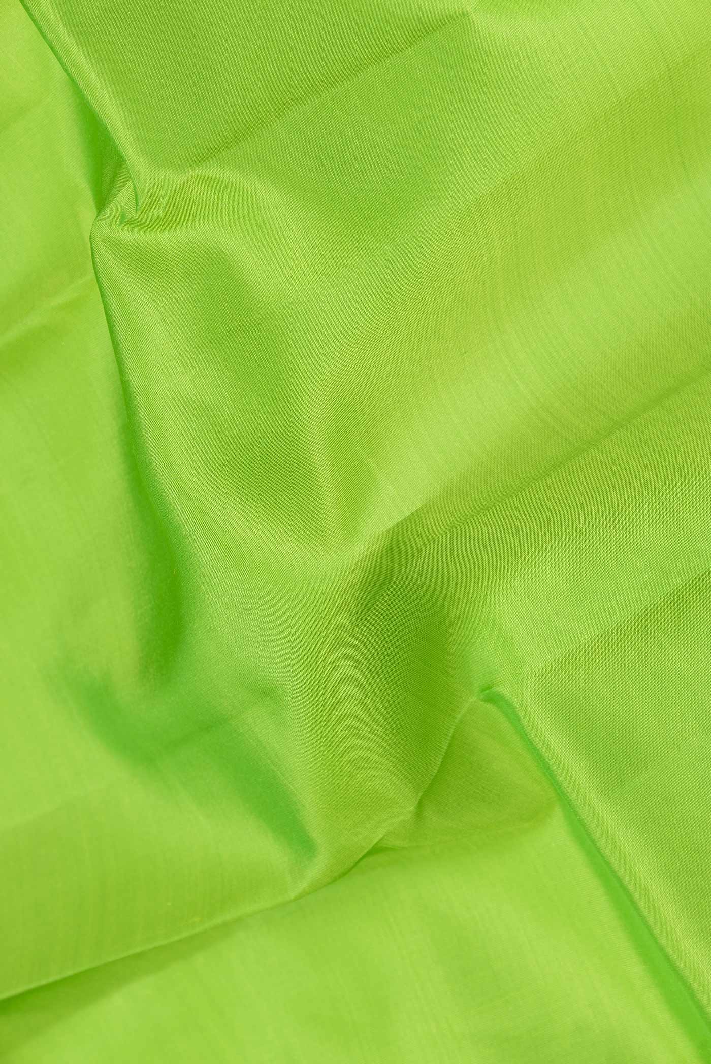 Parrot Green Kanchipuram Silk Saree - Image 2