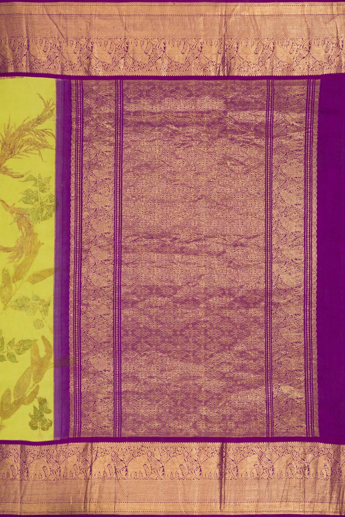 Parrot Green Kanchipuram Silk Saree - Image 7