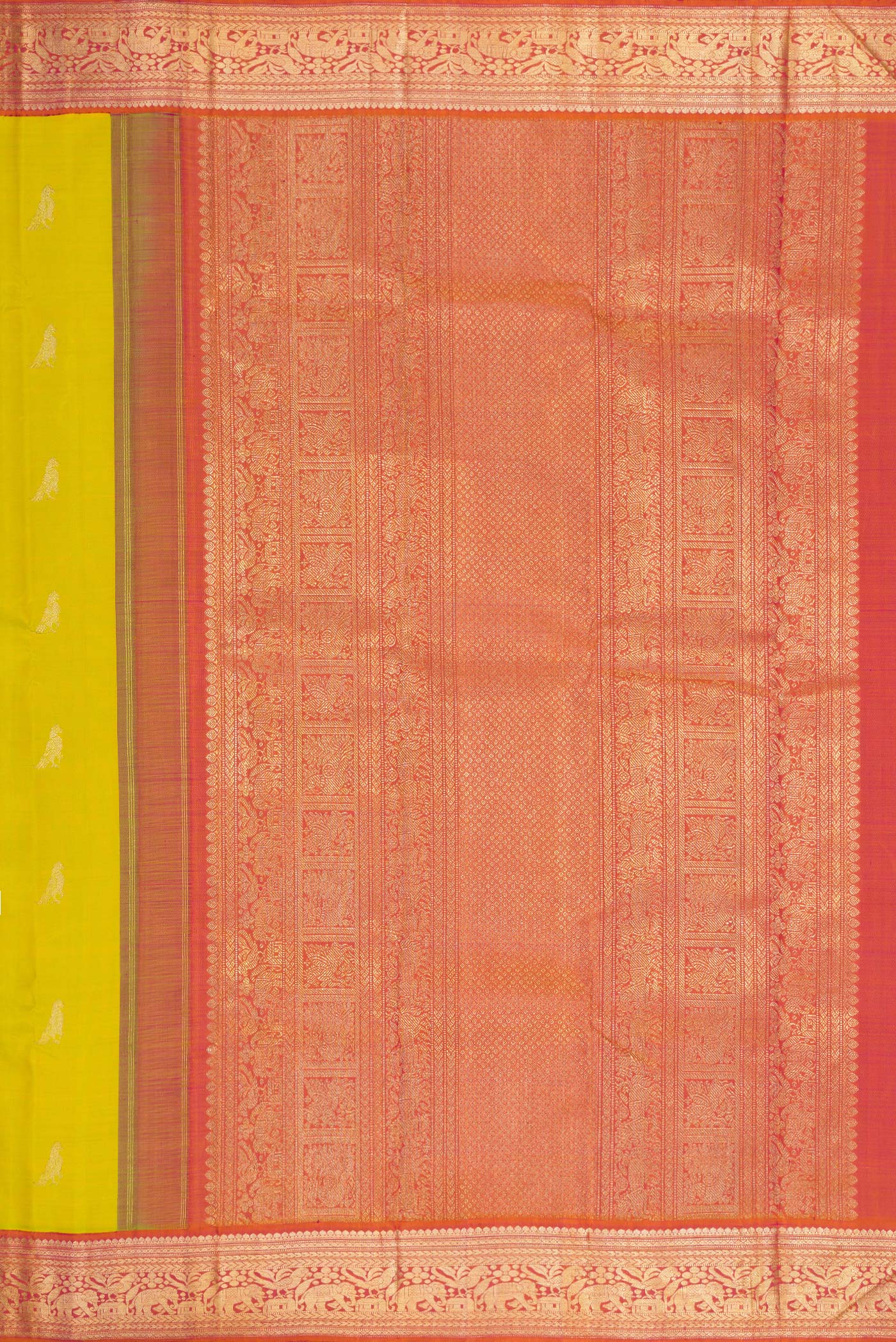 Parrot Green Kanchipuram Silk Saree - Image 7
