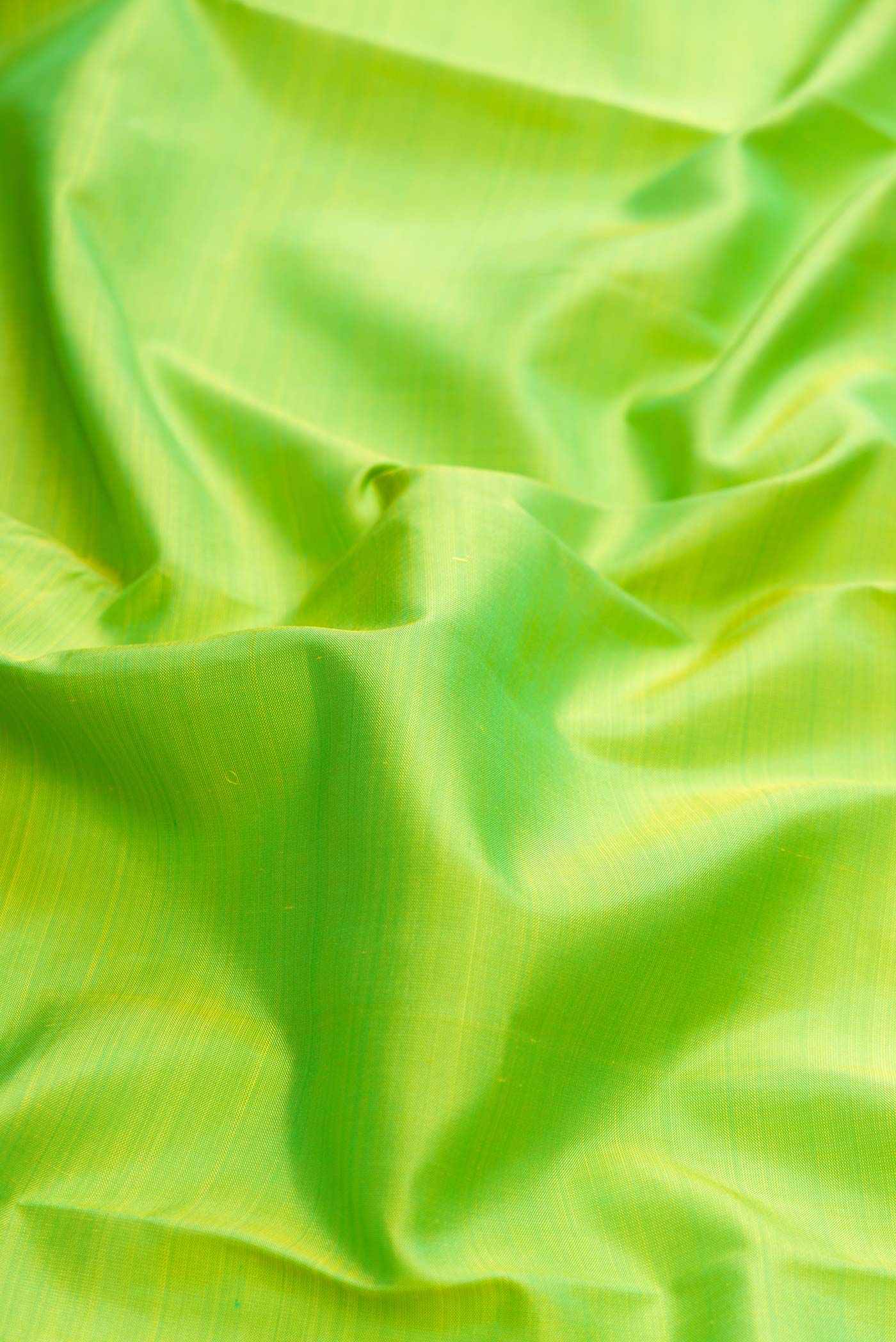 Parrot Green Dual Tone Kanjivaram Silk Saree - Image 2