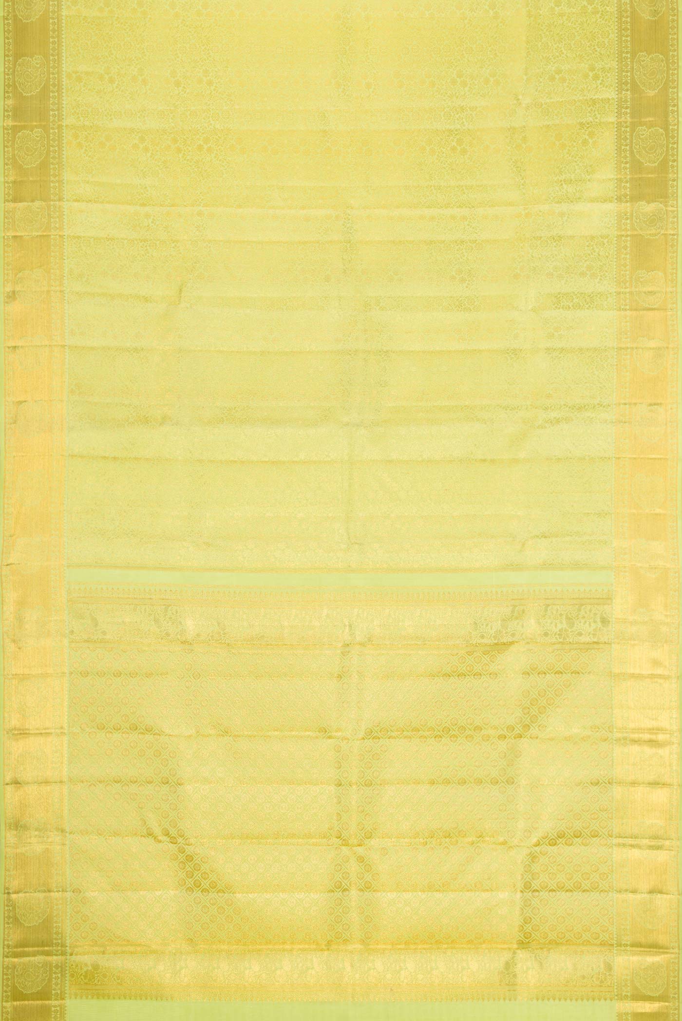 Green Kanchipuram Silk Saree - Image 6