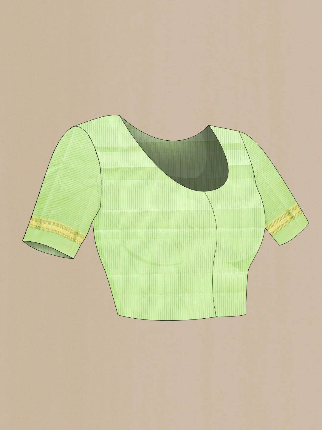 Pista Green Kanjivaram Silk Saree - Image 5