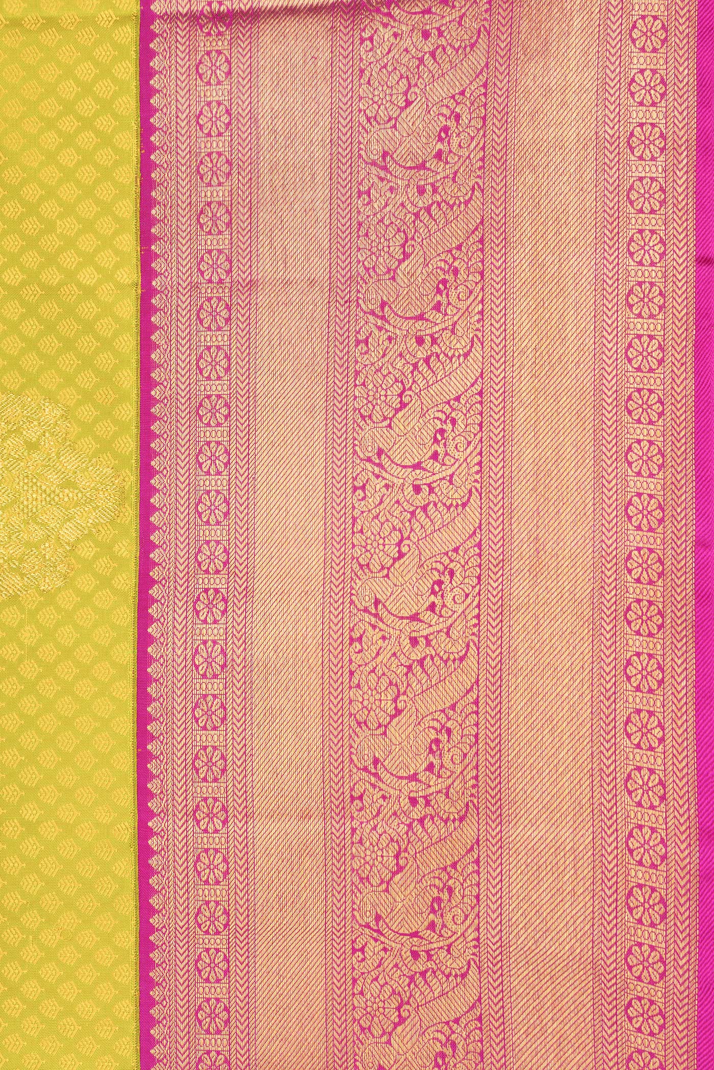 Parrot Green Kanjivaram Silk Saree - Image 3