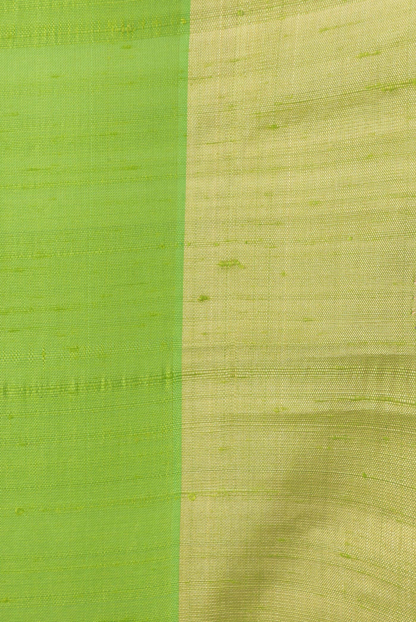 Parrot Green Raw Silk Saree - Image 3