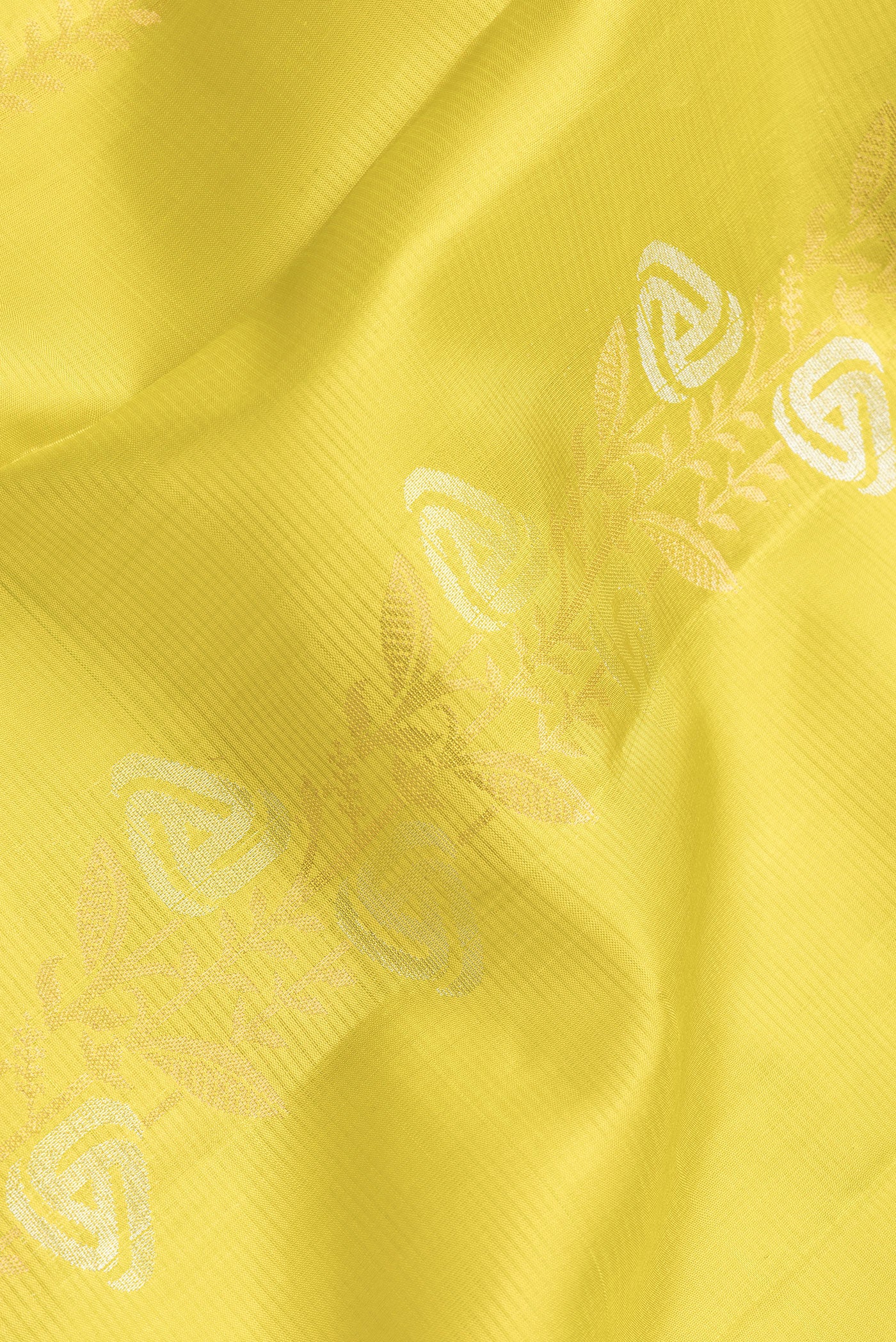 Lemon Yellow Soft Silk Saree - Image 2
