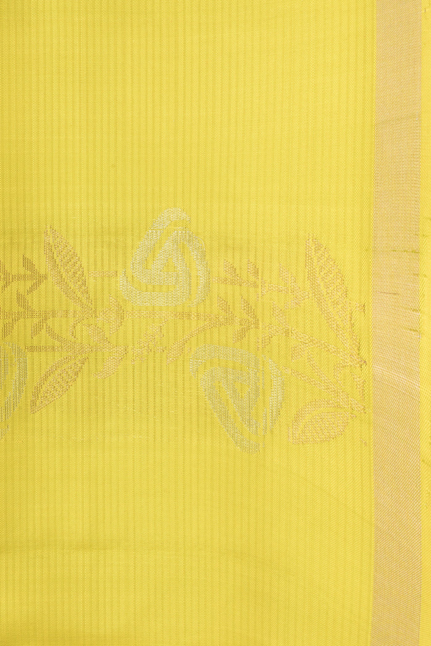 Lemon Yellow Soft Silk Saree - Image 3