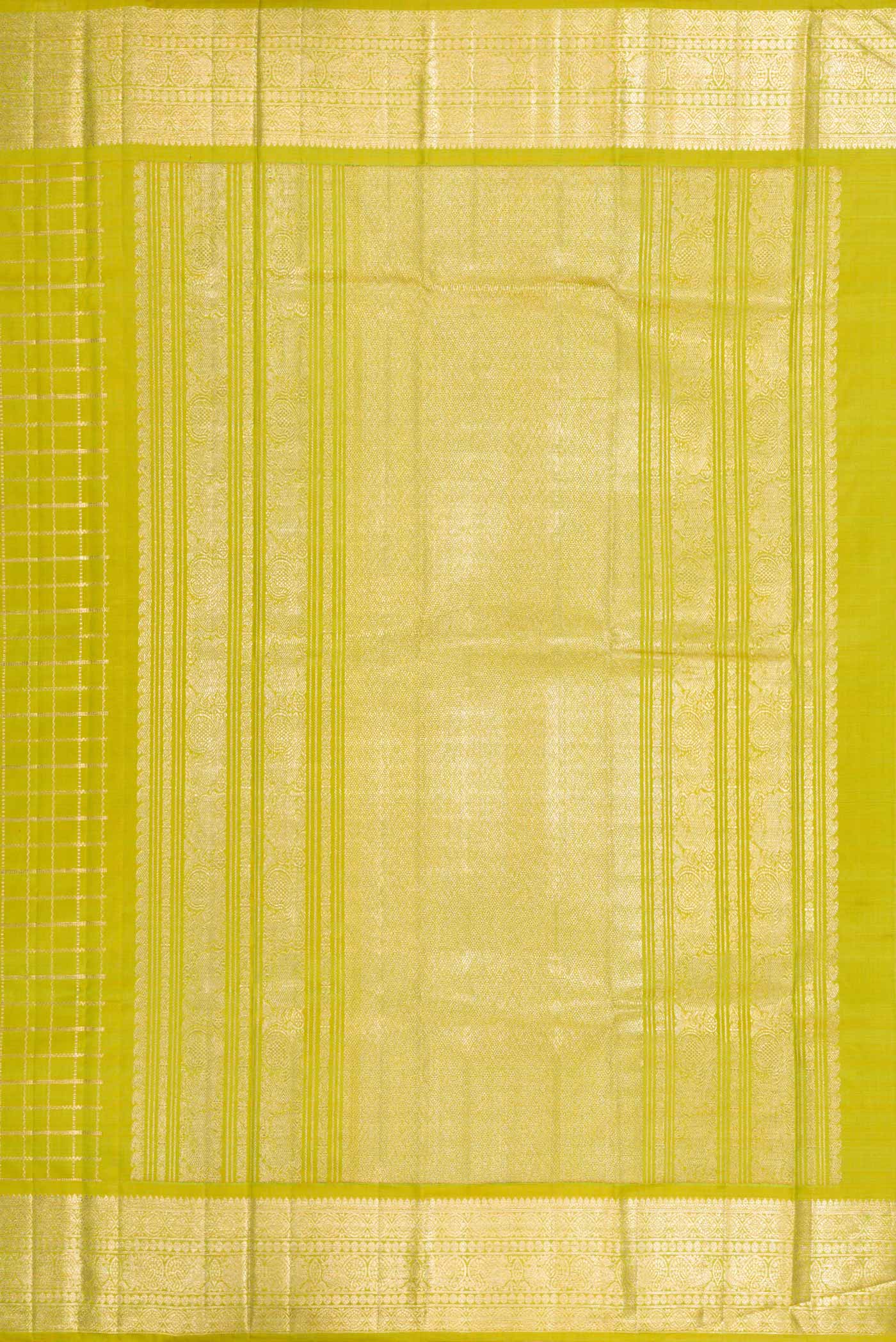 Parrot Green Kanchipuram Silk Saree - Image 7