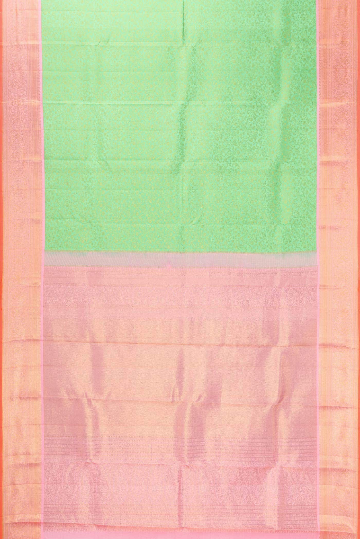 Parrot Green Kanjivaram Silk Saree - Image 4