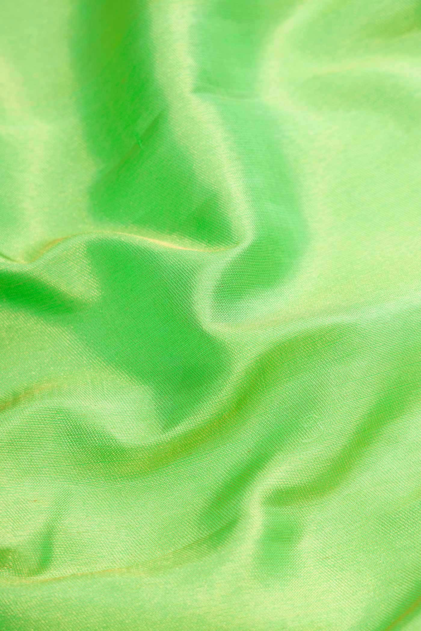 Parrot Green Kanchipuram Silk Saree - Image 3