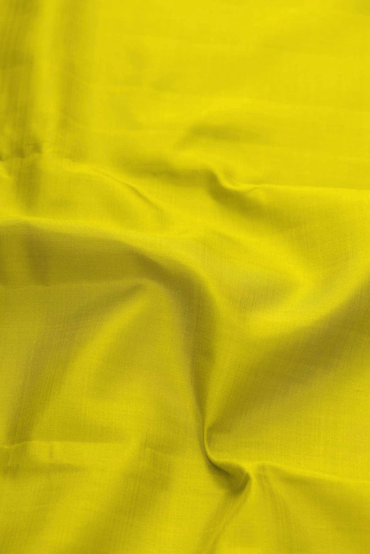 Parrot Green Kanchipuram Silk Saree - Image 3