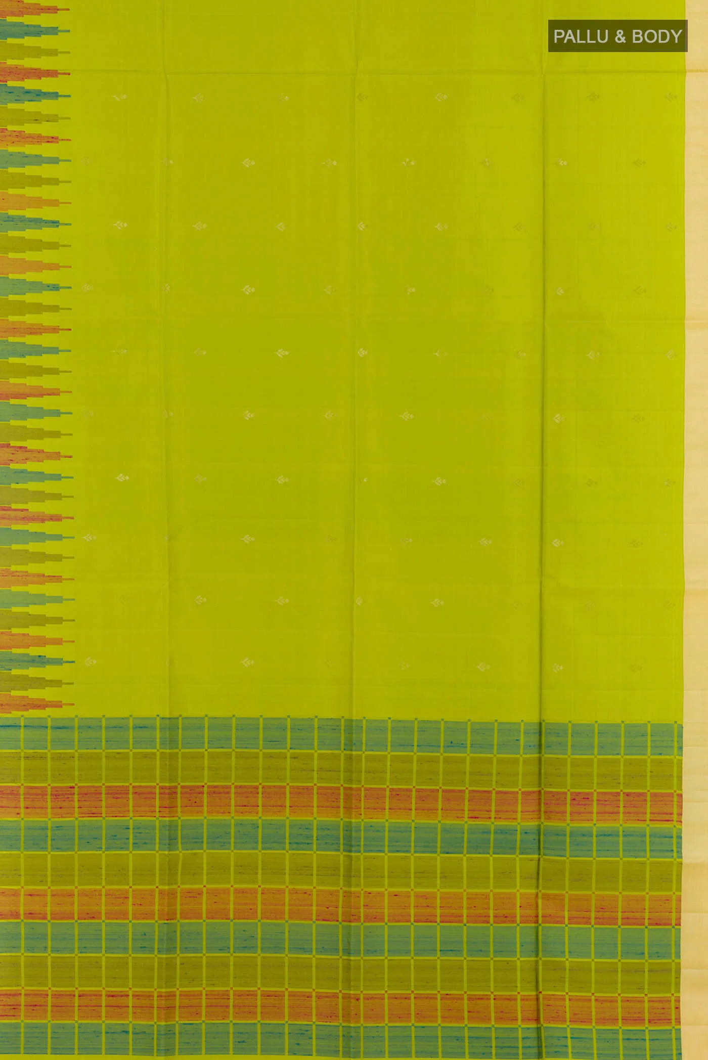 Parrot Green Soft Silk Saree - Image 3
