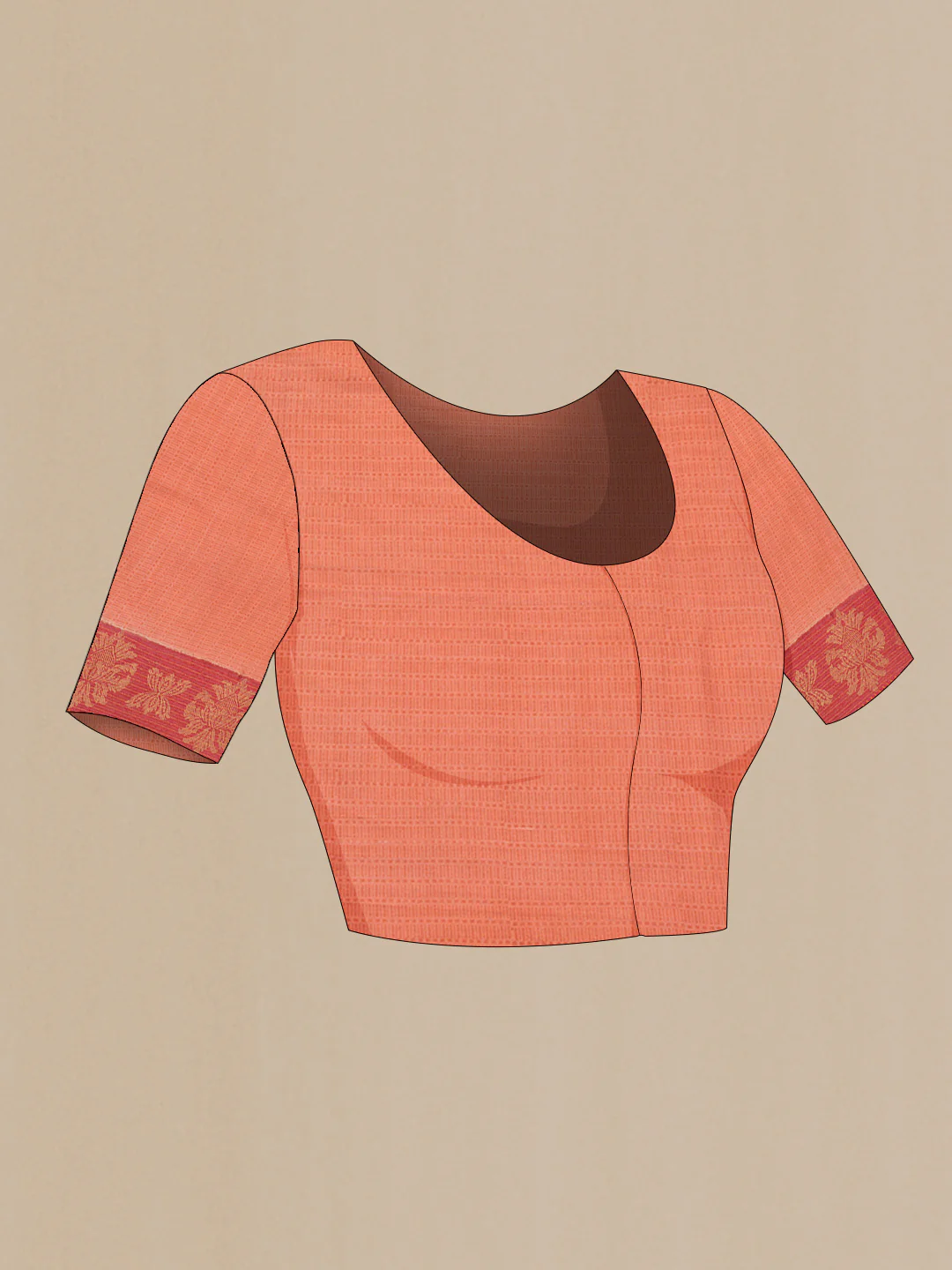 Multi Color Tussar Silk Saree - Image 4