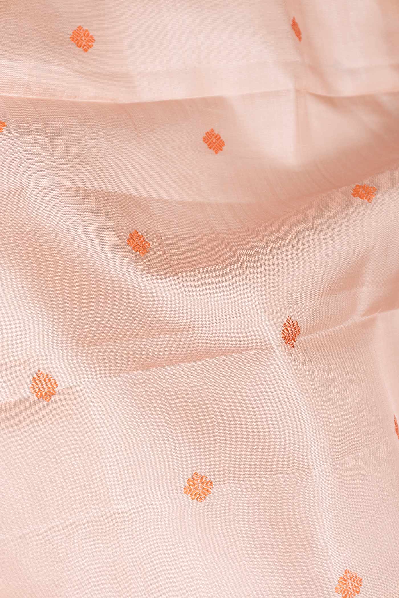 Peach Dual Tone Kanjivaram Saree - Image 2