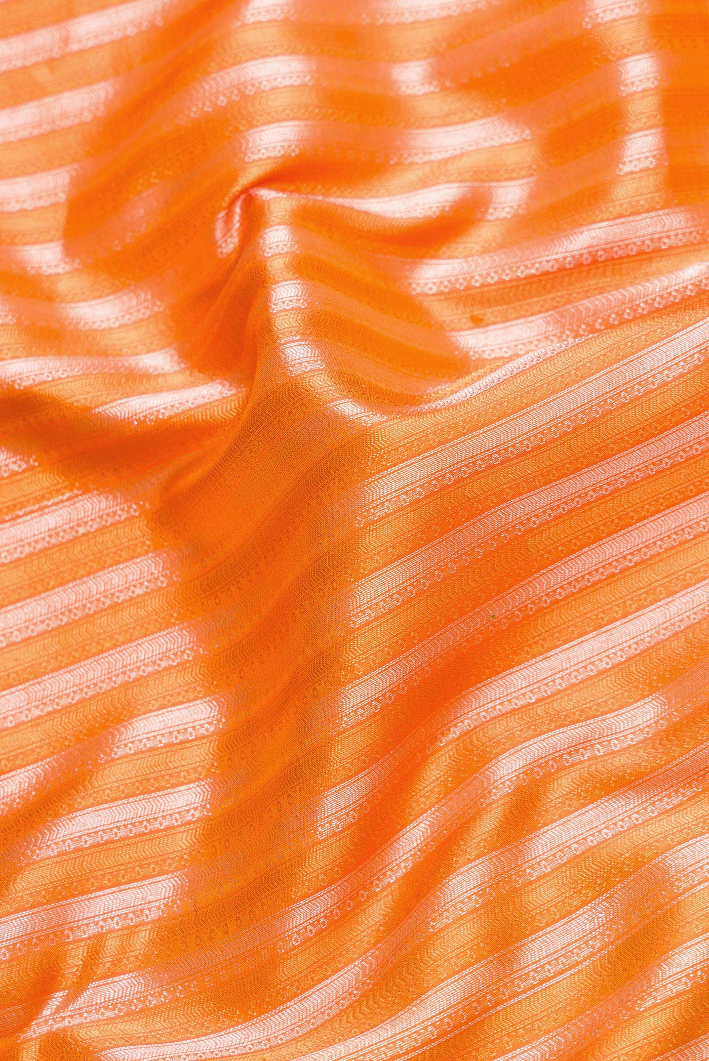 Orange Kanchipuram Silk Saree - Image 2