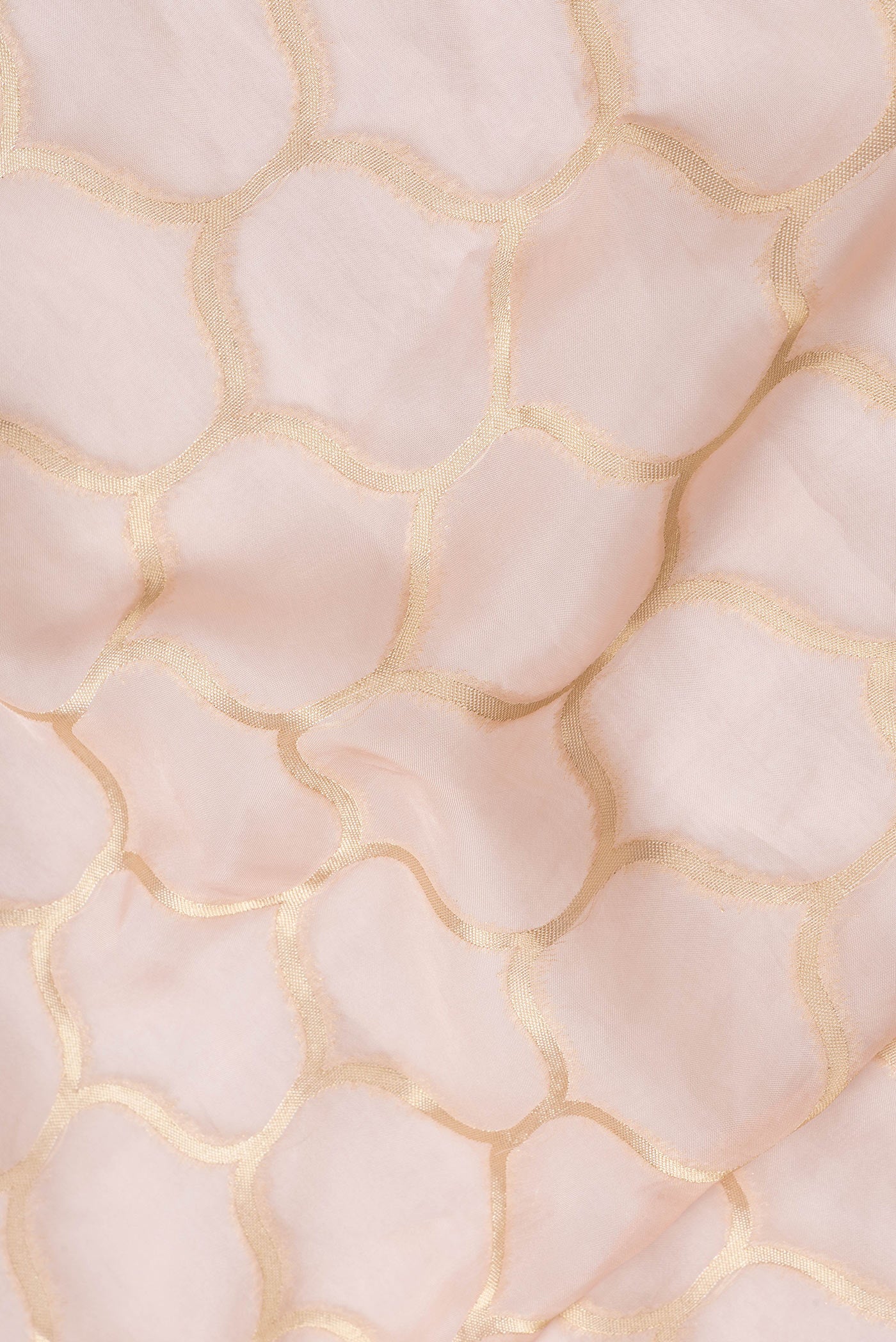 Peach Organza Silk Saree - Image 2