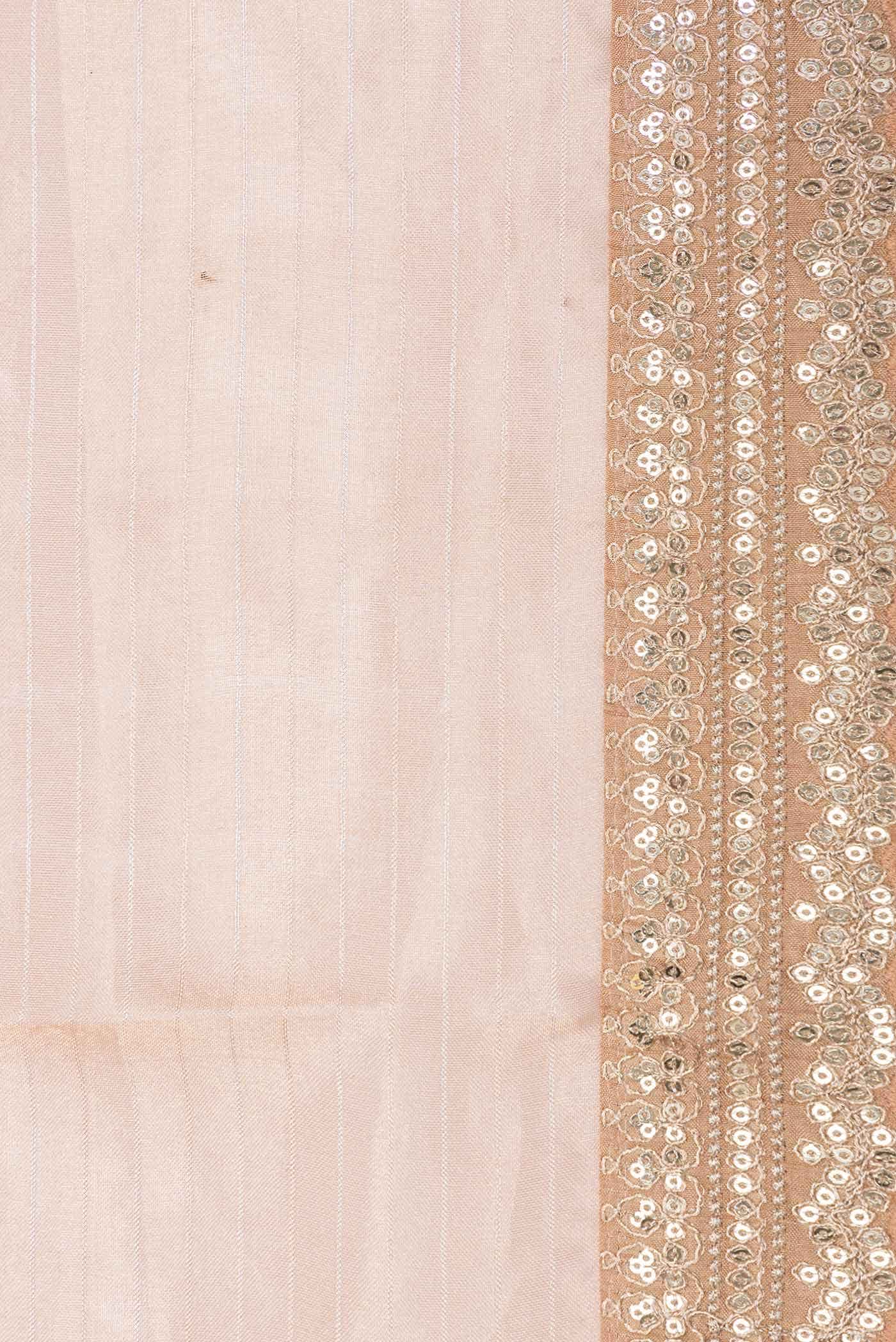 Peach Dual Tone Organza Silk Saree - Image 4