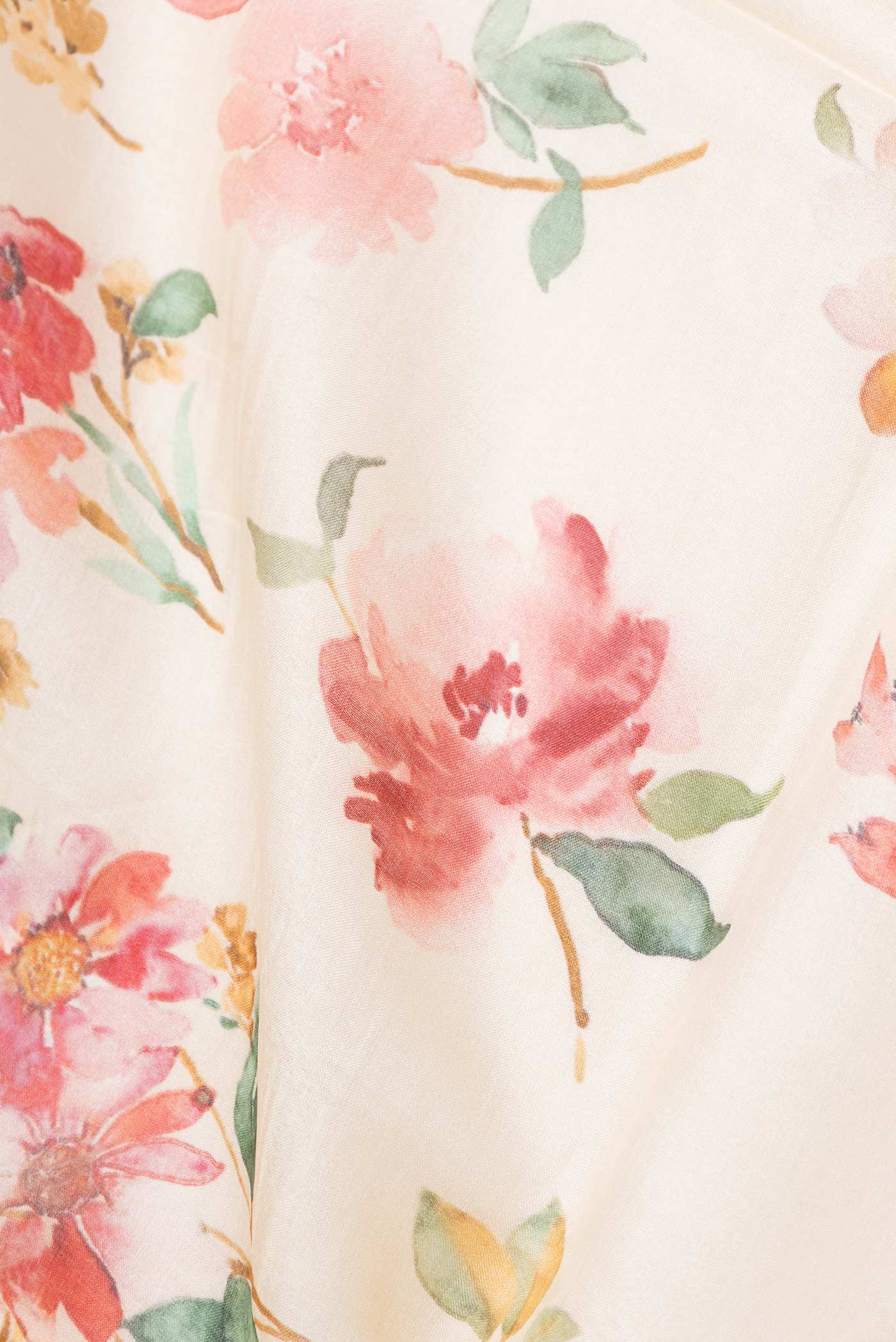 Peach Dual Tone Tussar Silk Saree - Image 2