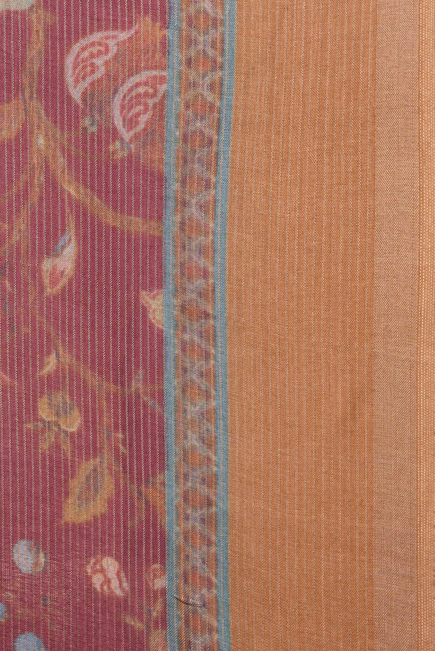 Brown Tussar Silk Saree - Image 3