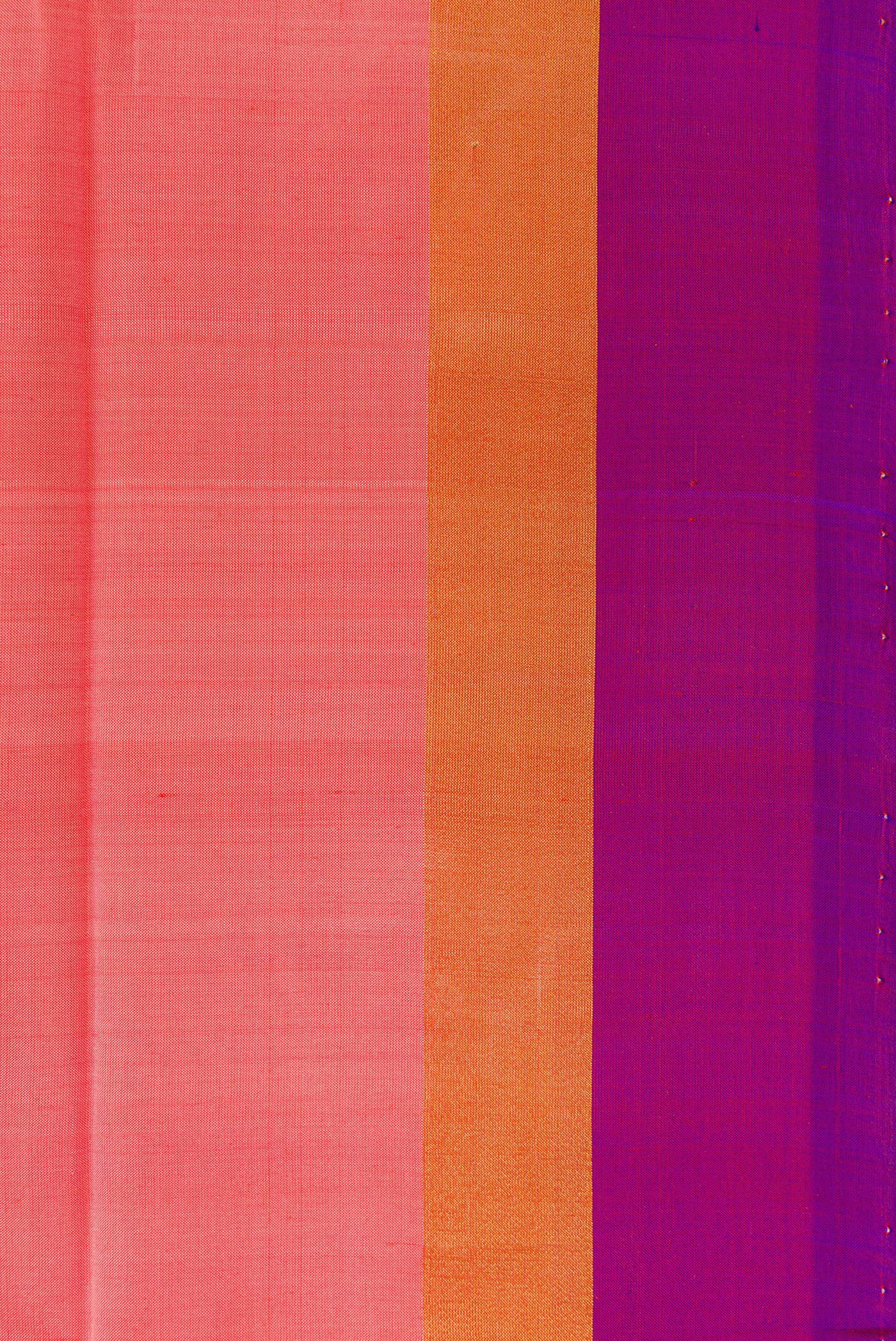 Coral Uppada Silk Saree - Image 3