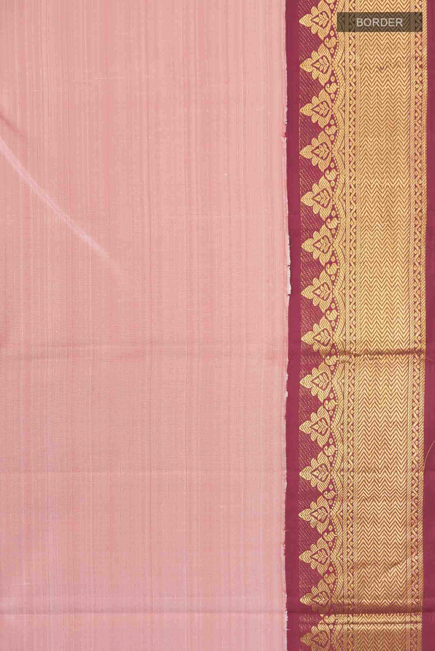 Peach Kanjivaram Silk Saree - Image 3