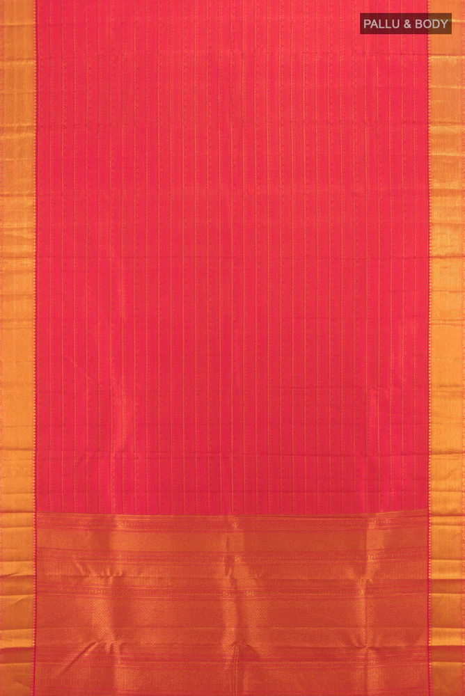 Multi Color Kanchipuram Silk Saree - Image 5