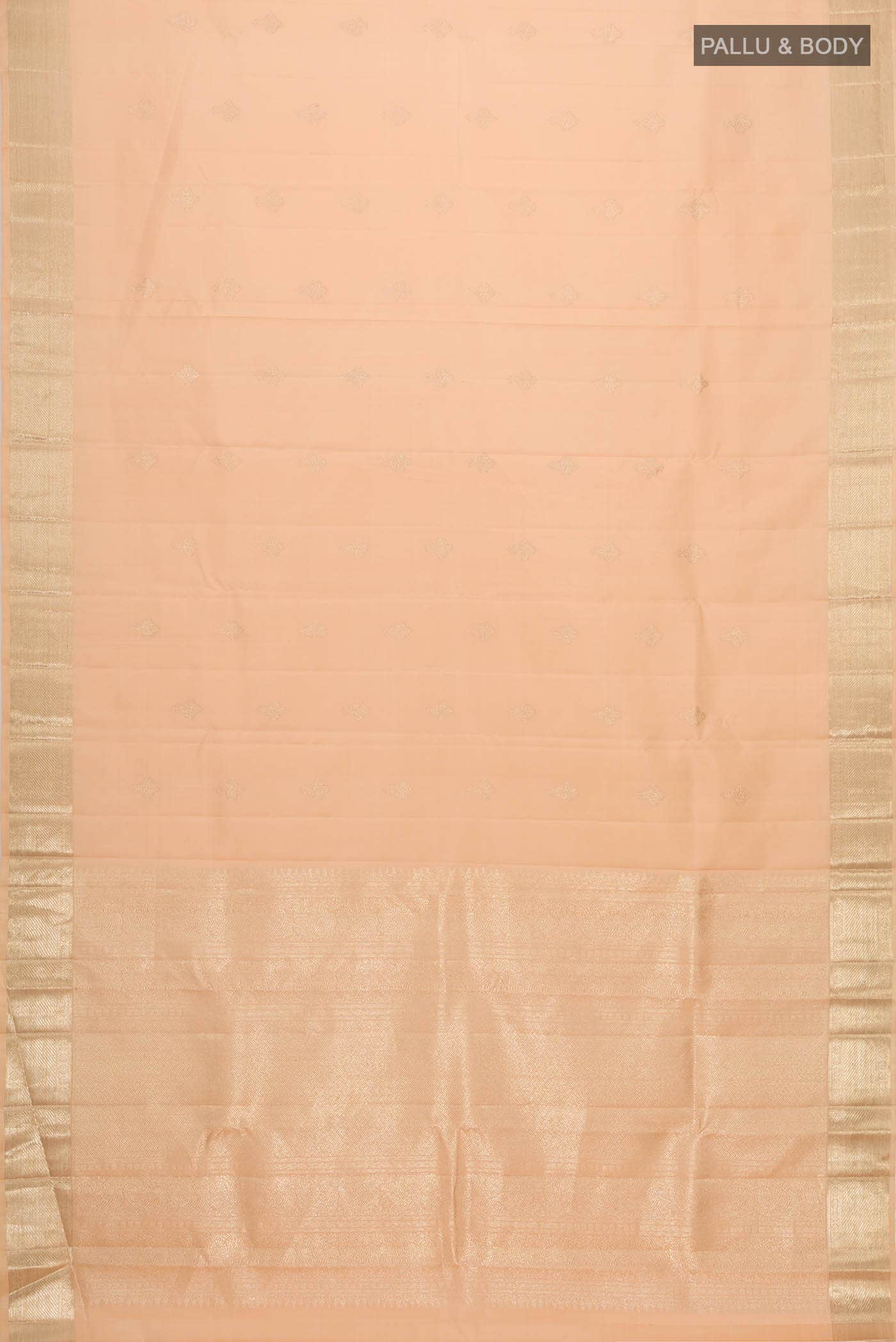 Peach Kanjivaram Silk Saree - Image 4