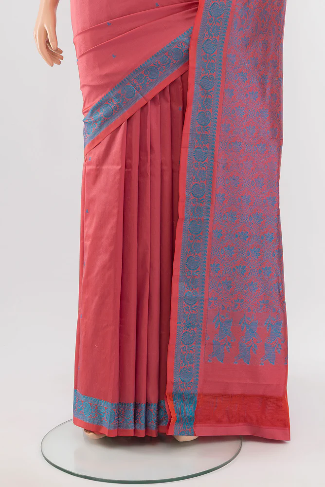 Pink Kanjivaram Silk Saree - Image 3