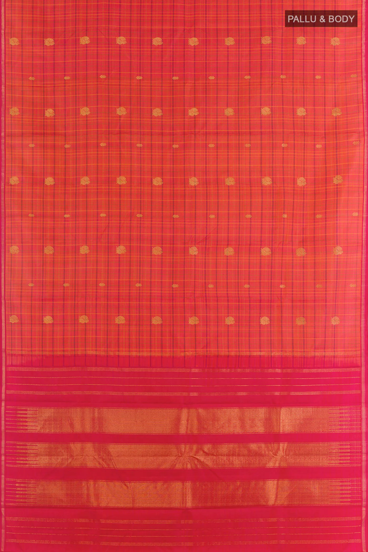 Multi Color Kanjivaram Silk Saree - Image 3