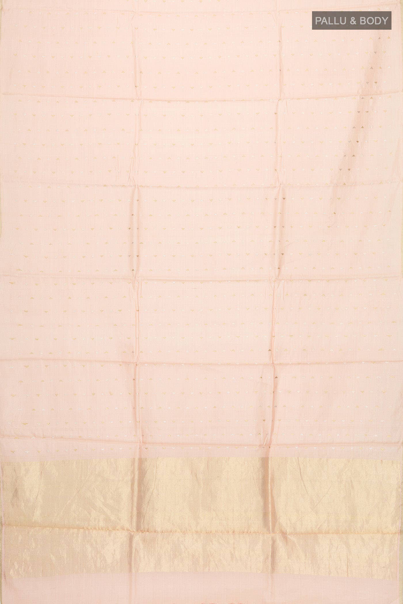 Peach MP Tussar Saree - Image 4