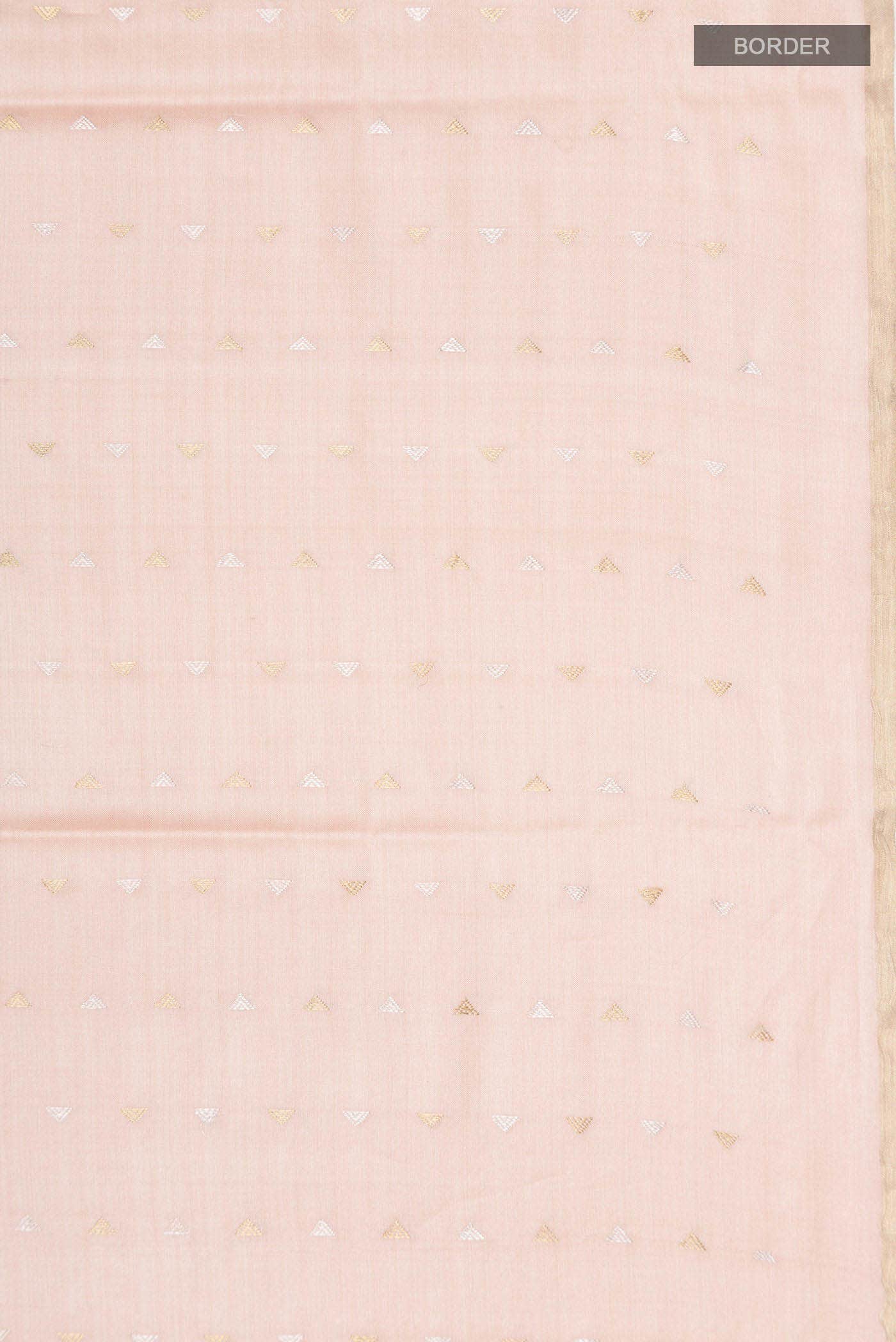 Peach MP Tussar Saree - Image 5