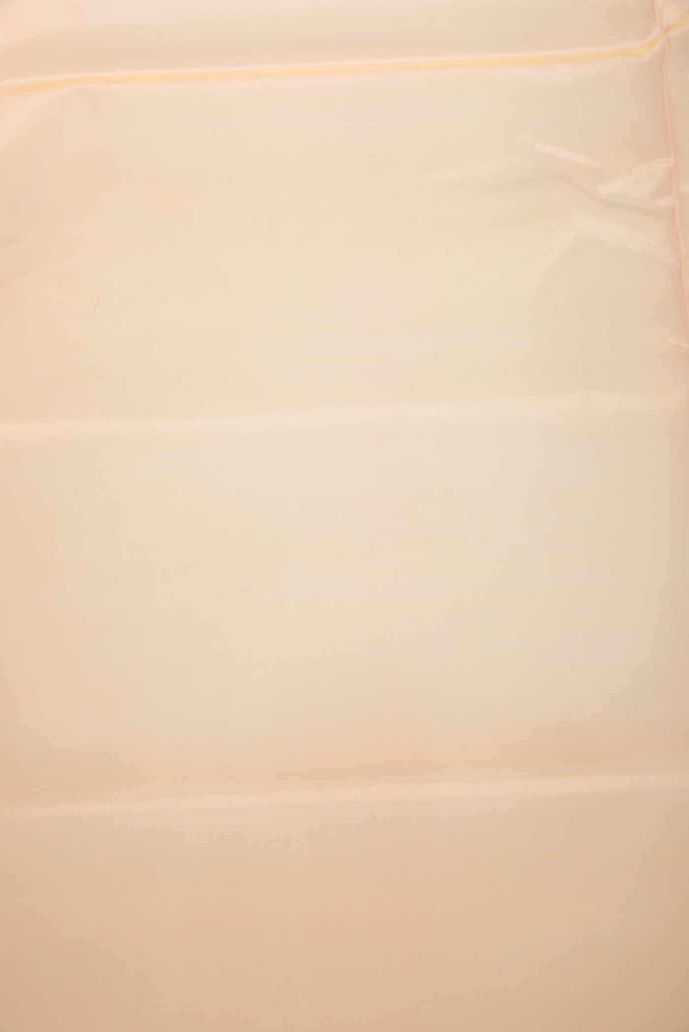 Peach Organza Silk Dress Material - Image 2