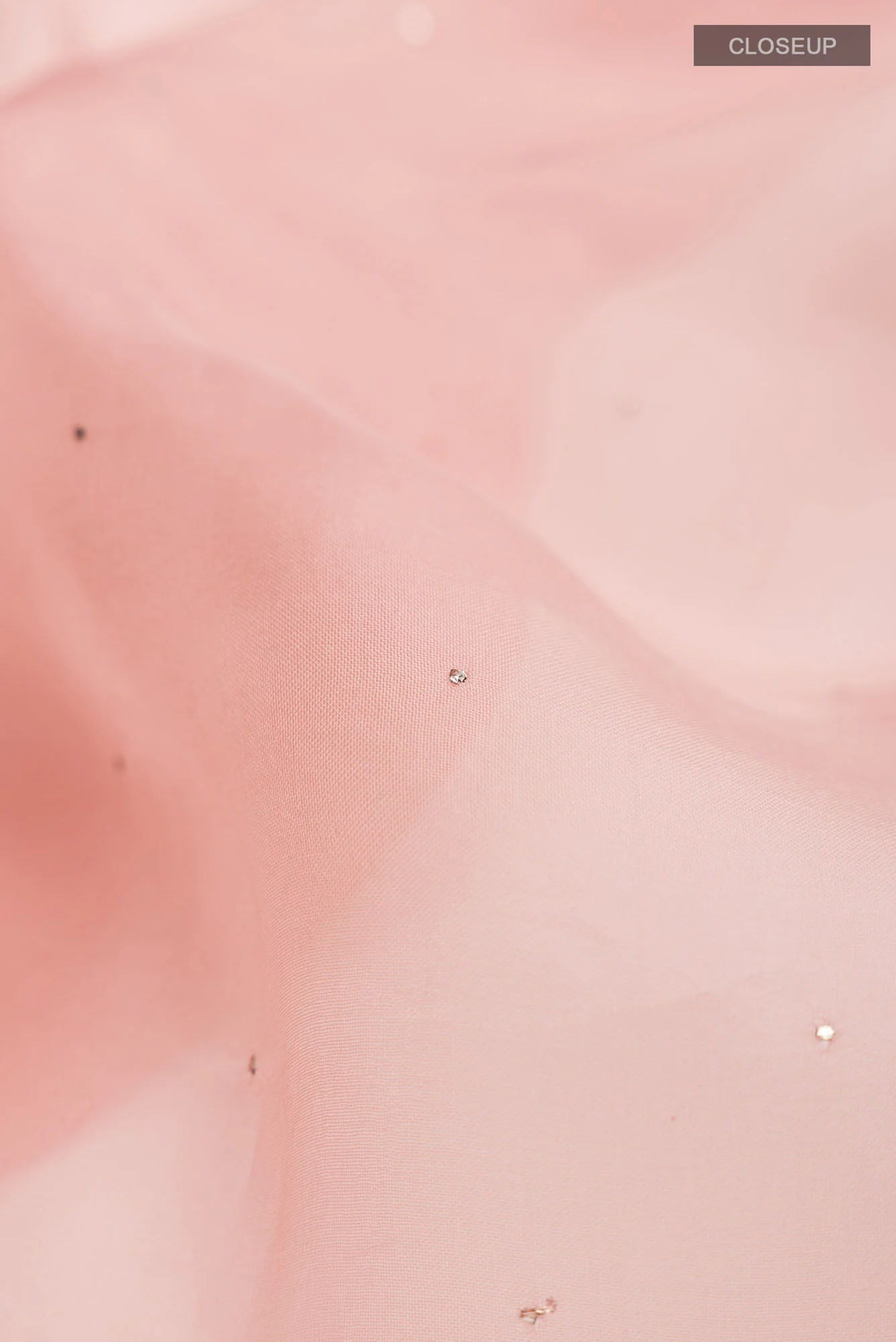 Peach Pure Organza Silk Saree - Image 6
