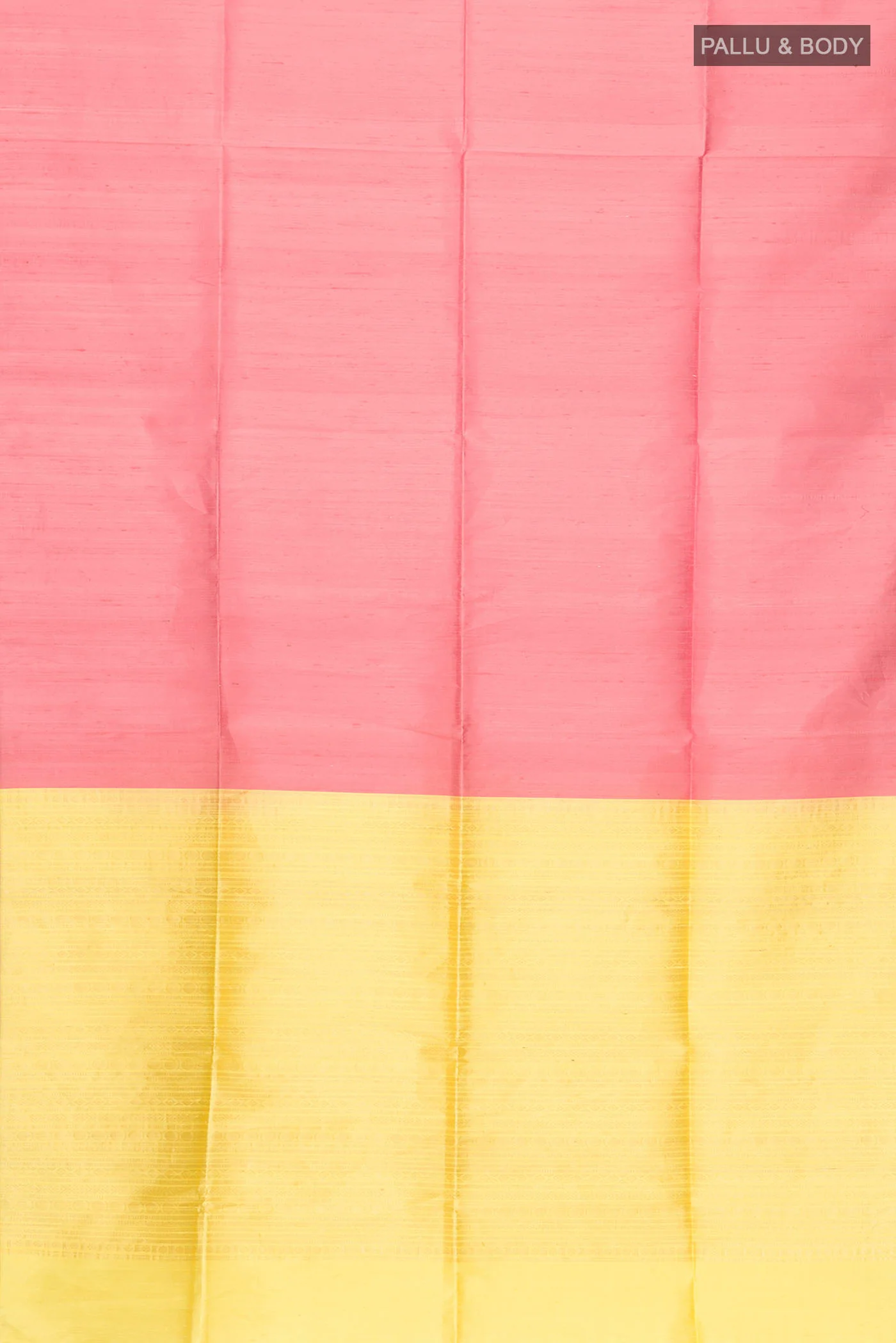 Rose pink Raw Silk Saree - Image 5