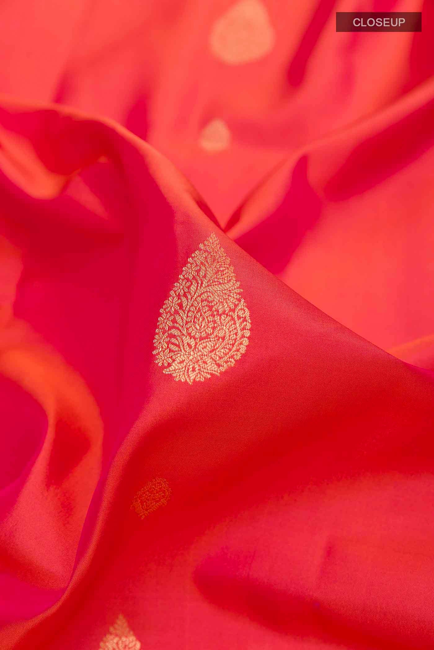 Peach Soft Silk Saree - Image 2
